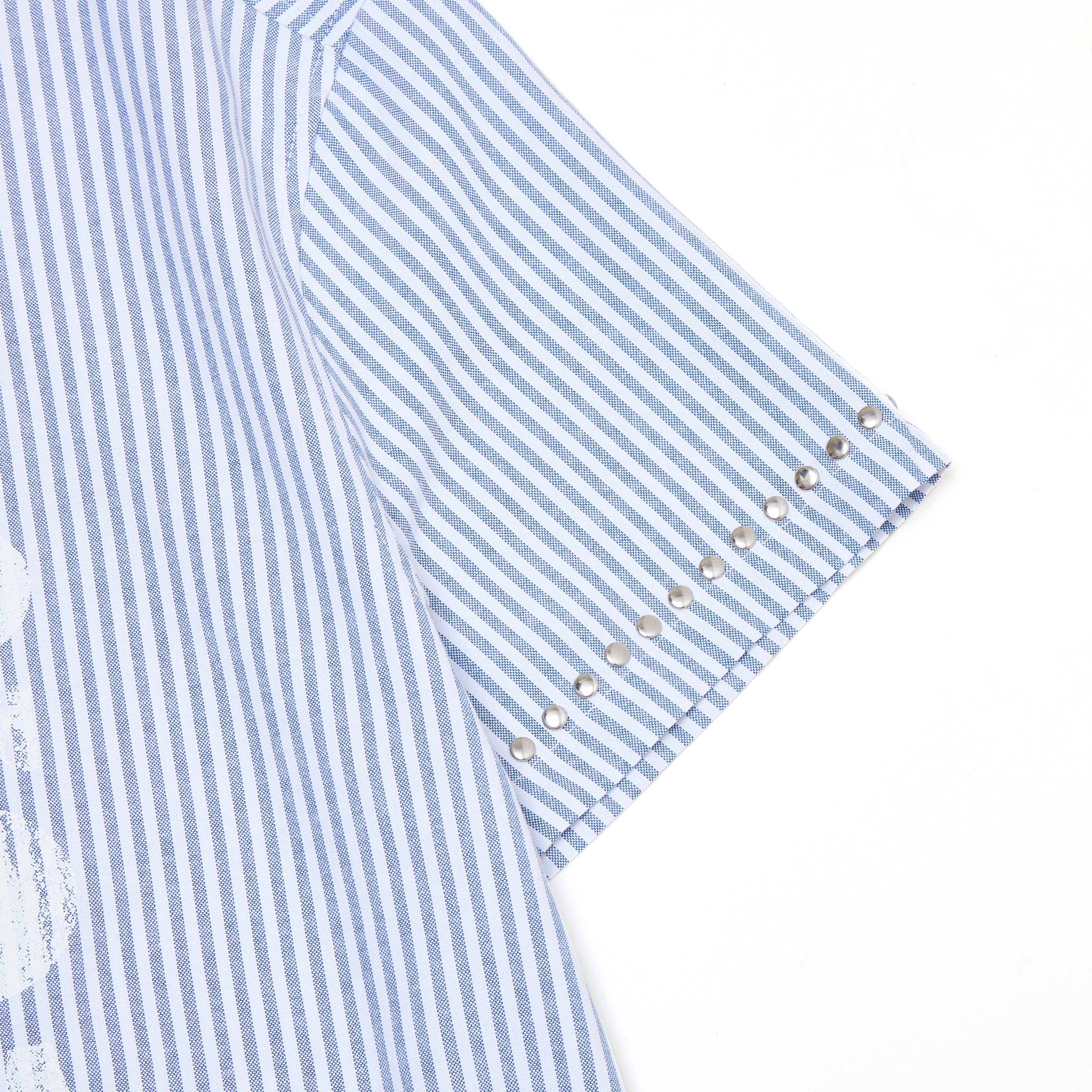 Seraph Stripe Button-Up - Blue