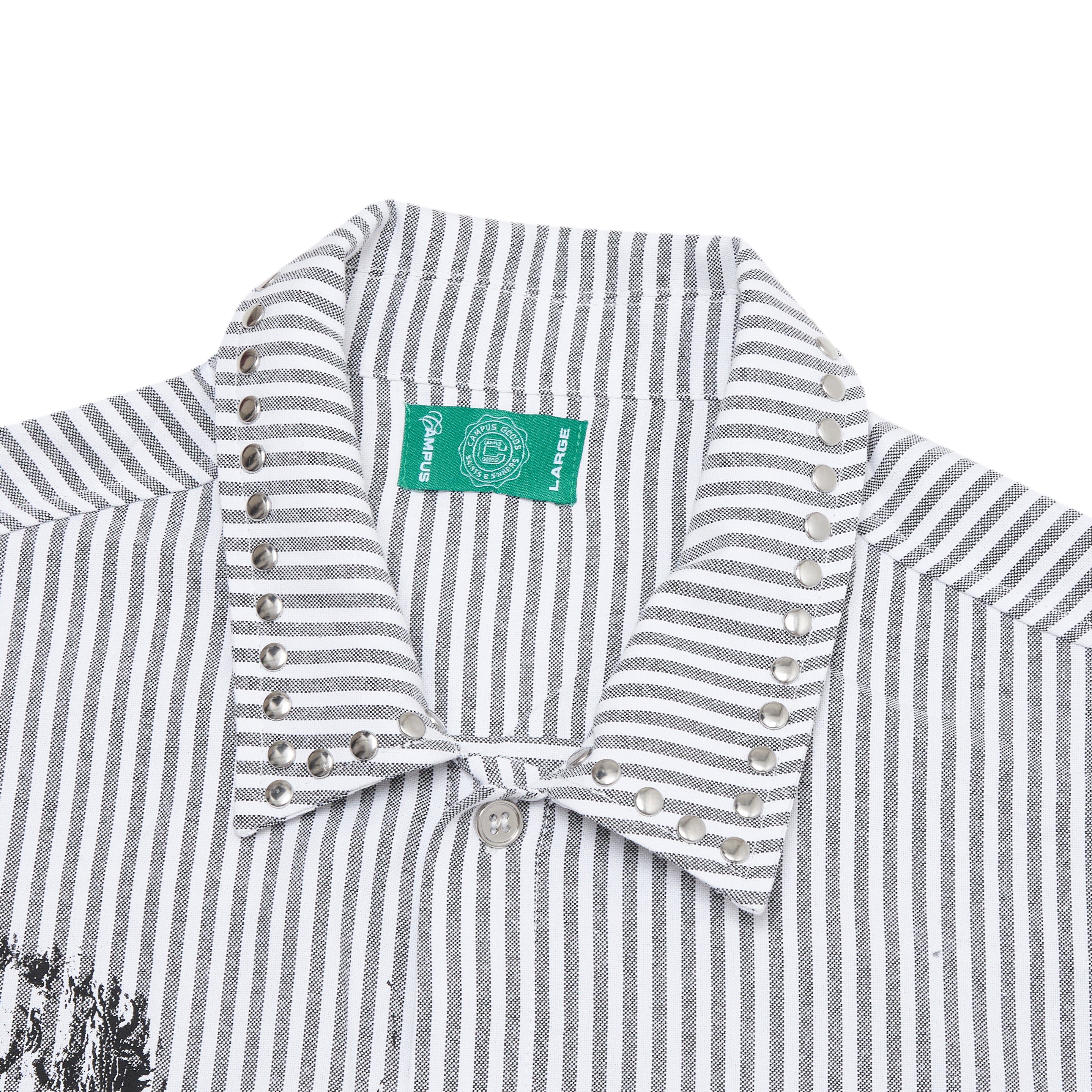 Seraph Stripe Button-Up - Black