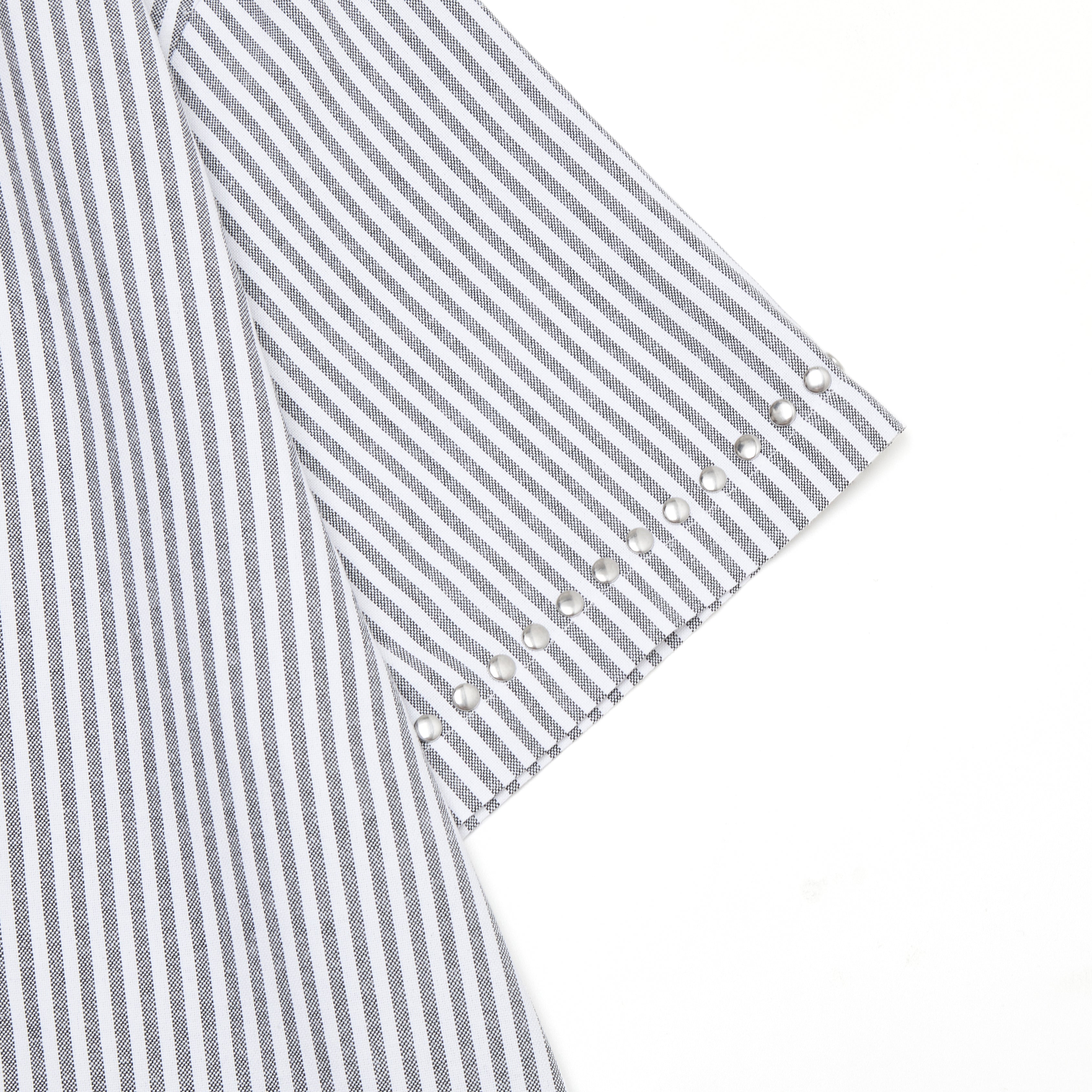 Seraph Stripe Button-Up - Black
