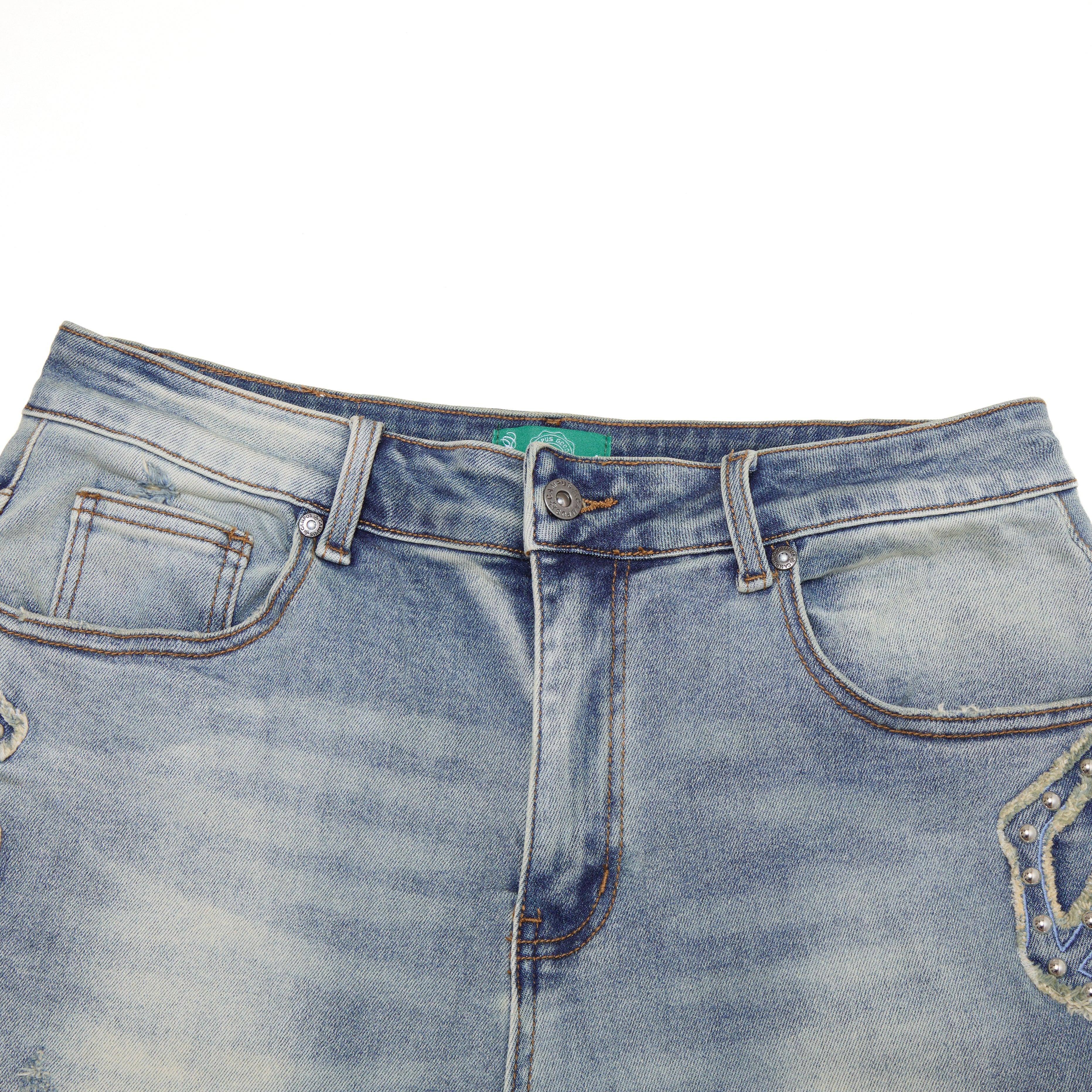 Arcane Denim Jorts - Blue