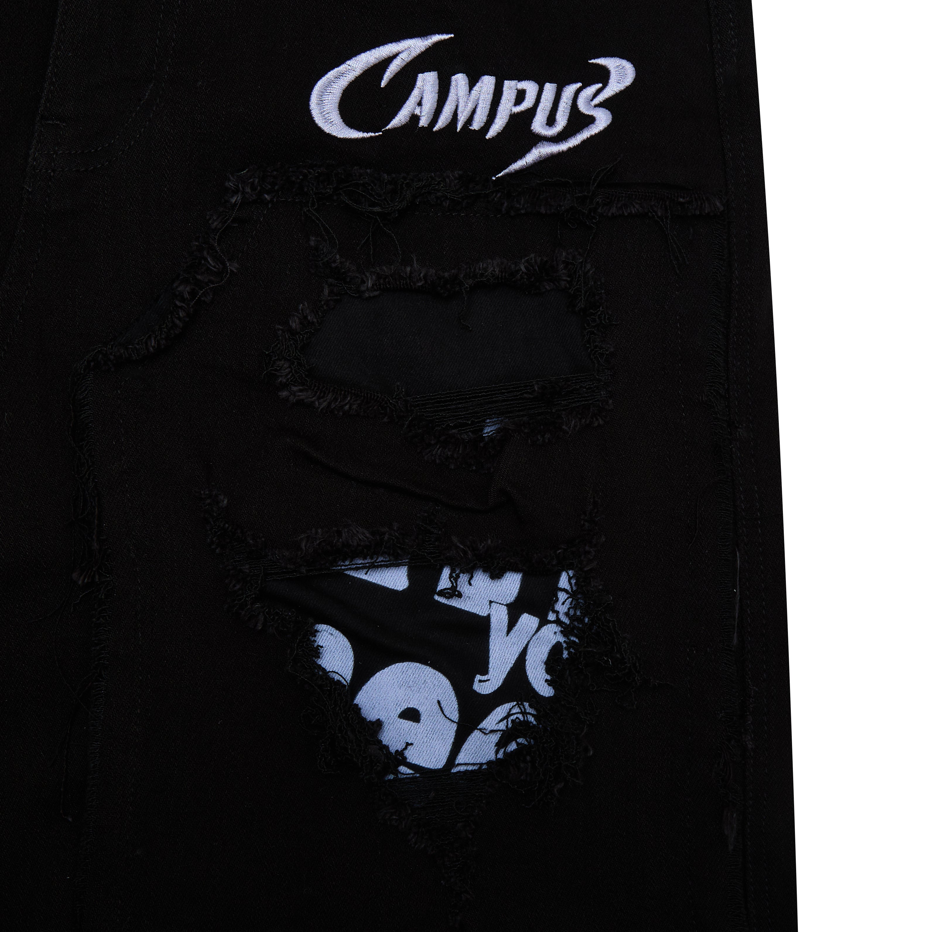 Mirage Denim Jorts - Black