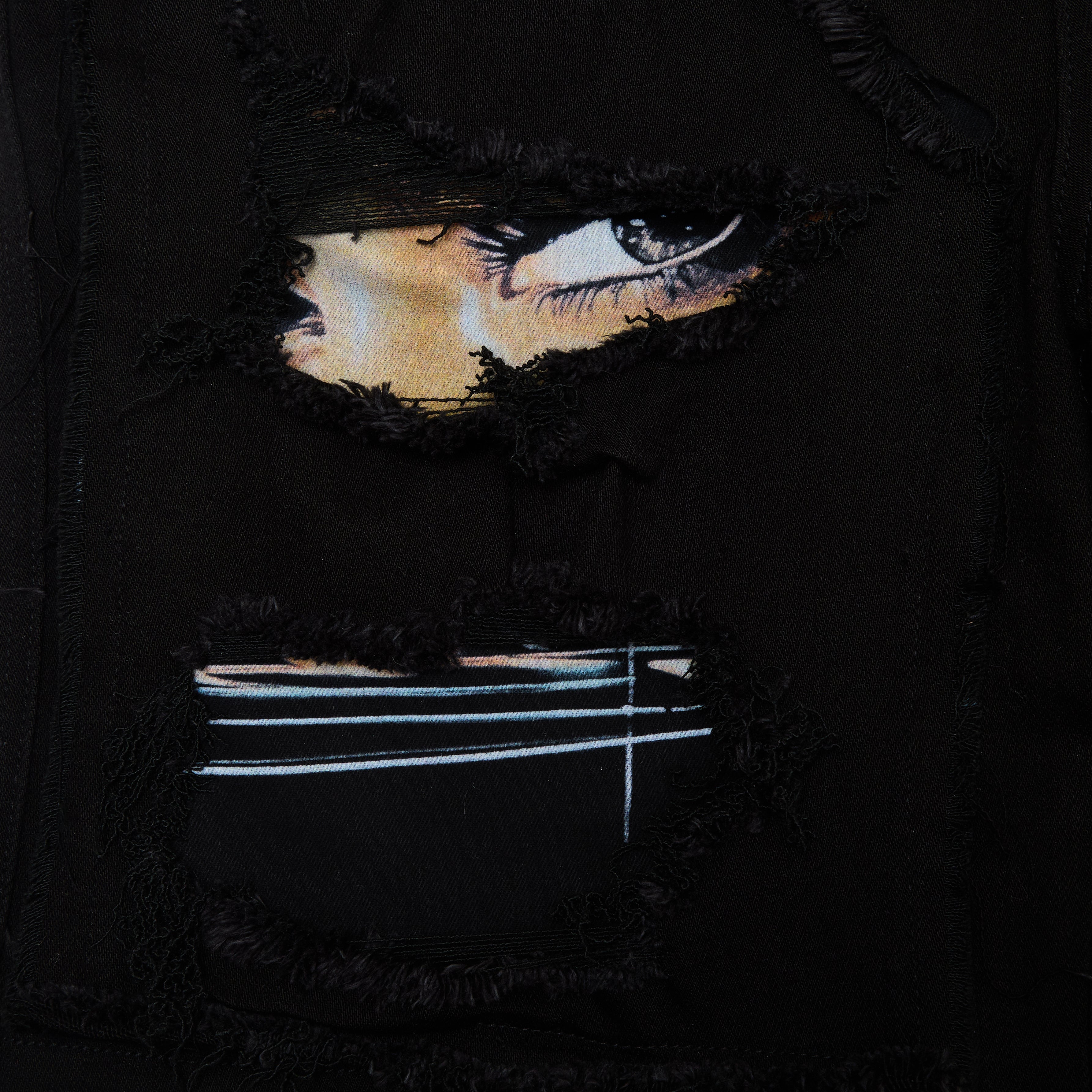 Mirage Denim Jorts - Black