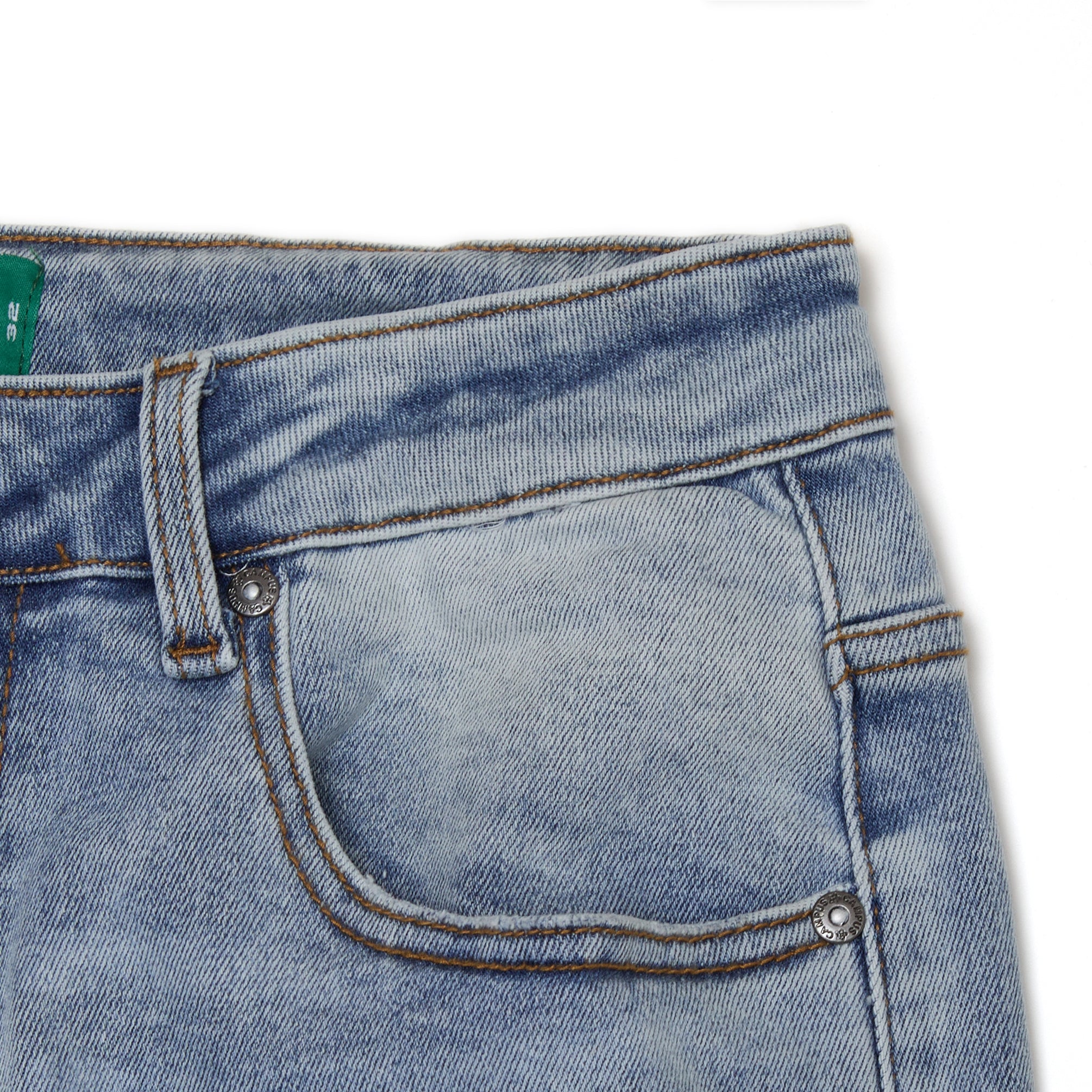 Mirage Straight Leg Denim Jeans - Blue