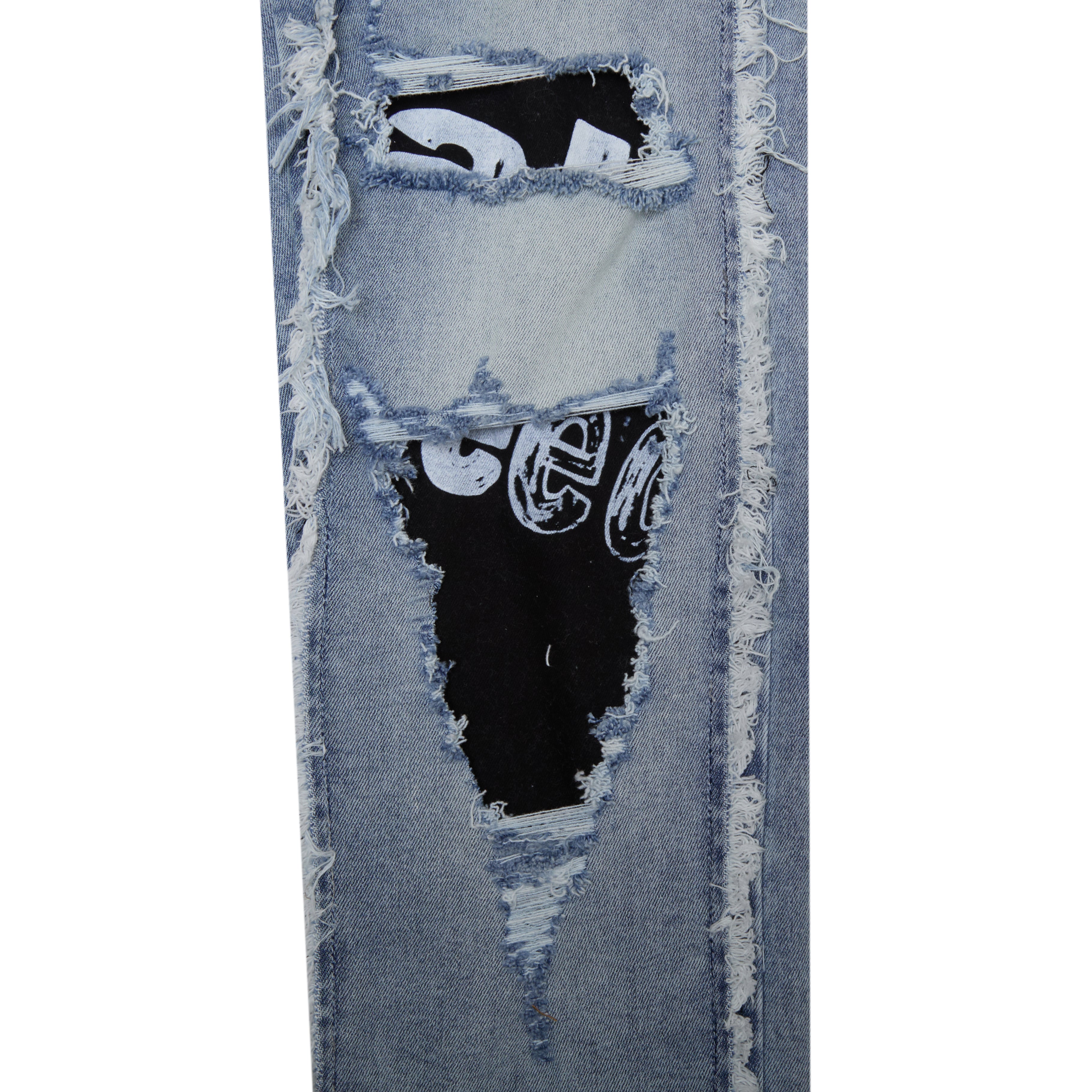 Mirage Straight Leg Denim Jeans - Blue