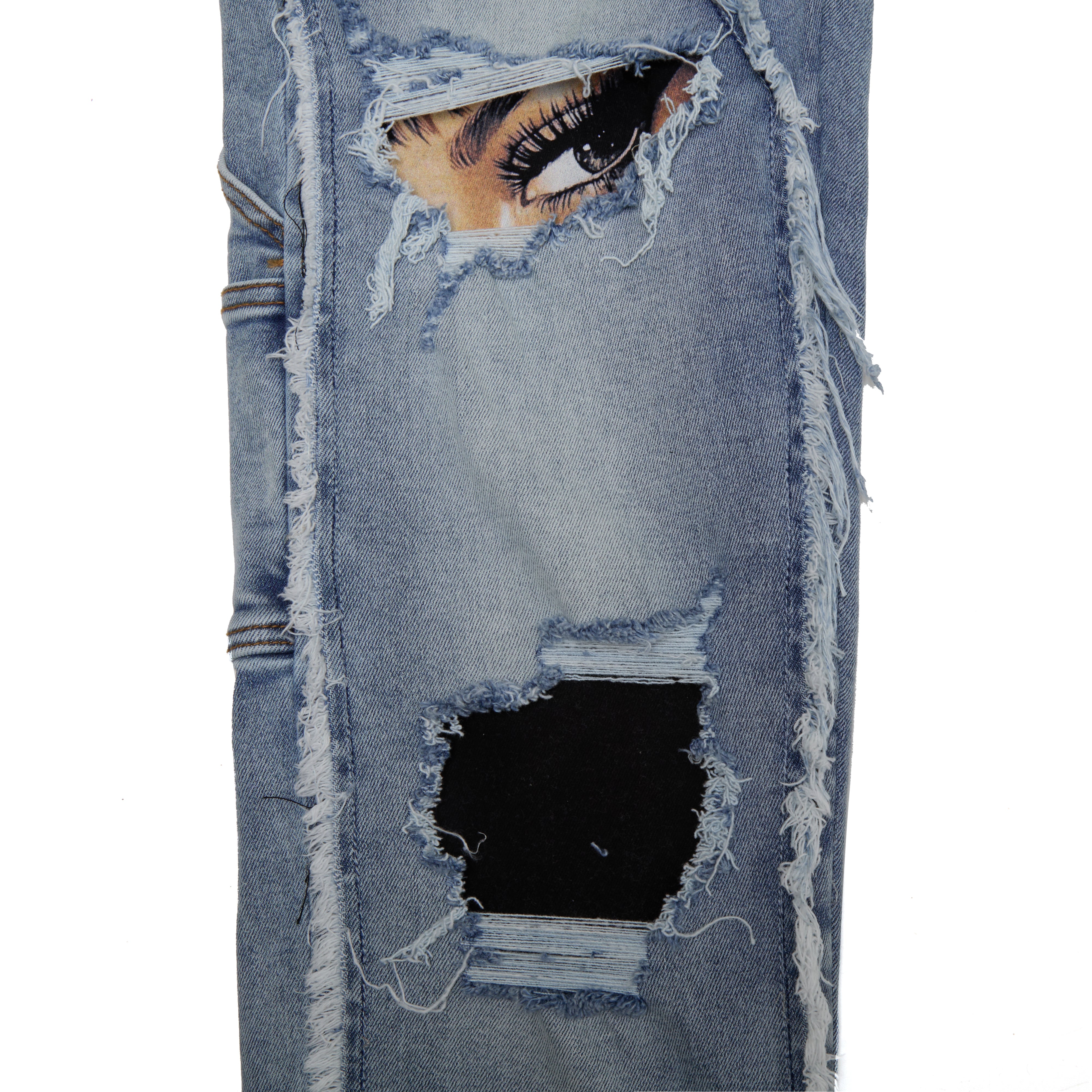 Mirage Straight Leg Denim Jeans - Blue