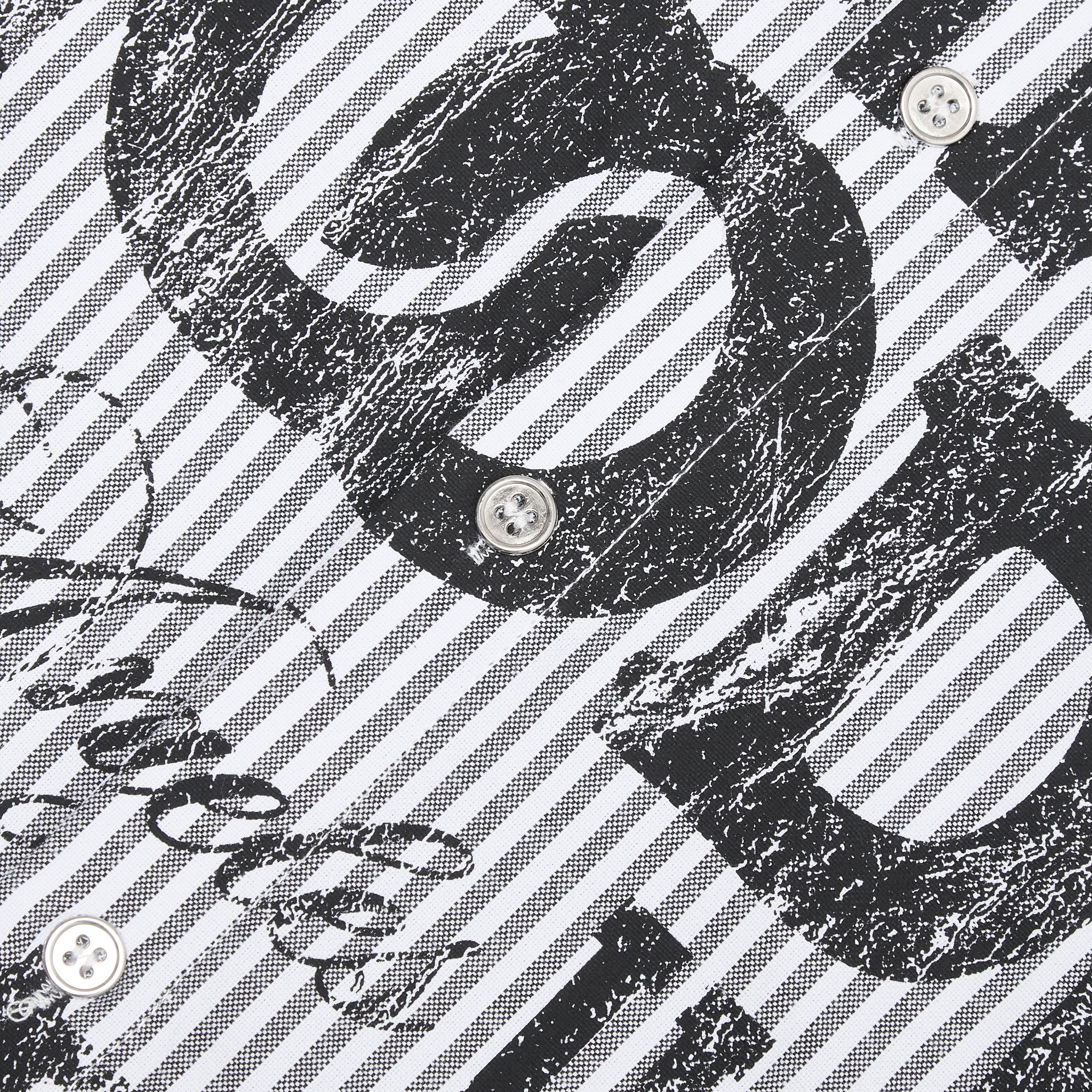 Seraph Stripe Button-Up - Black