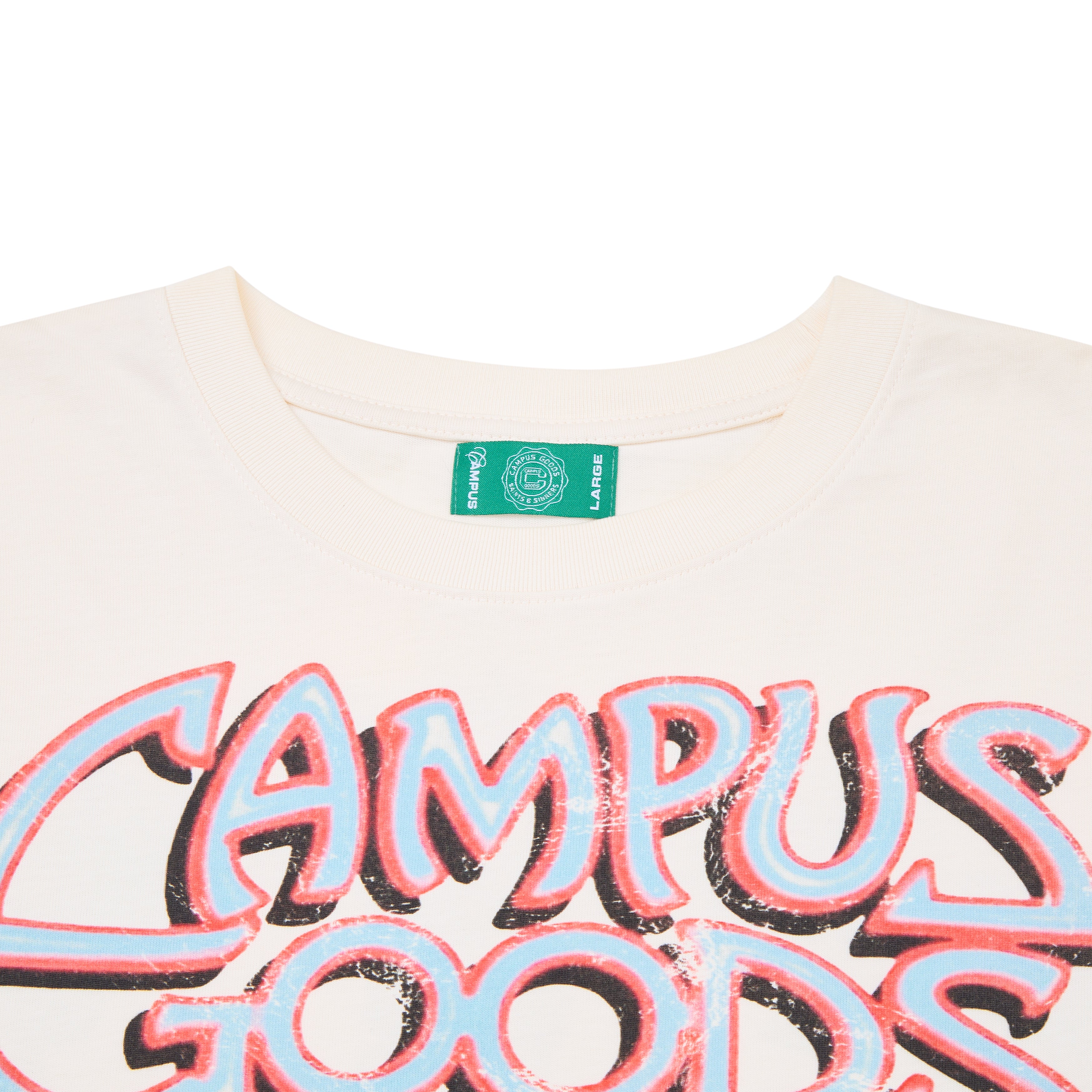 Burning Heart Tee - Cream