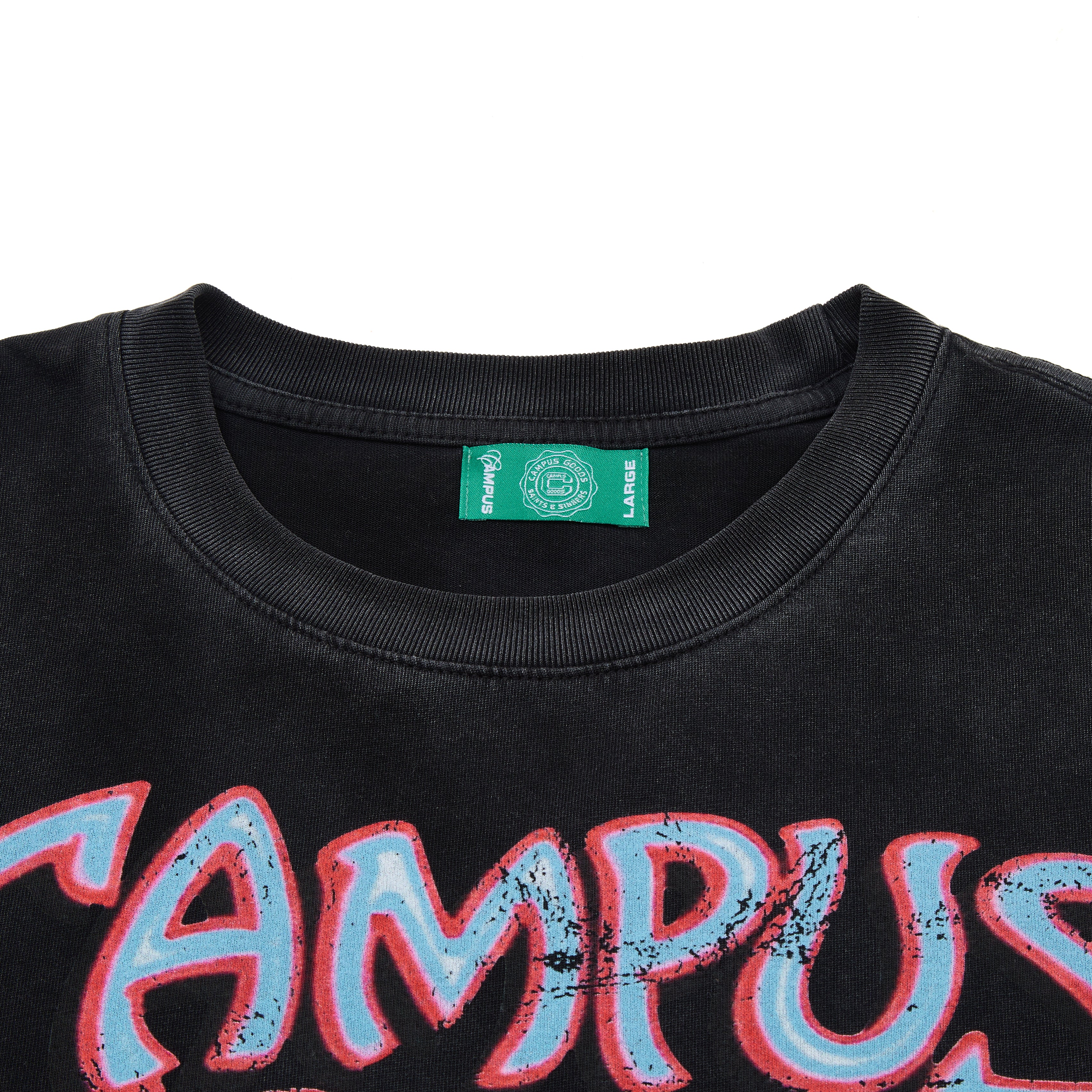 Burning Heart Tee - Vintage Black