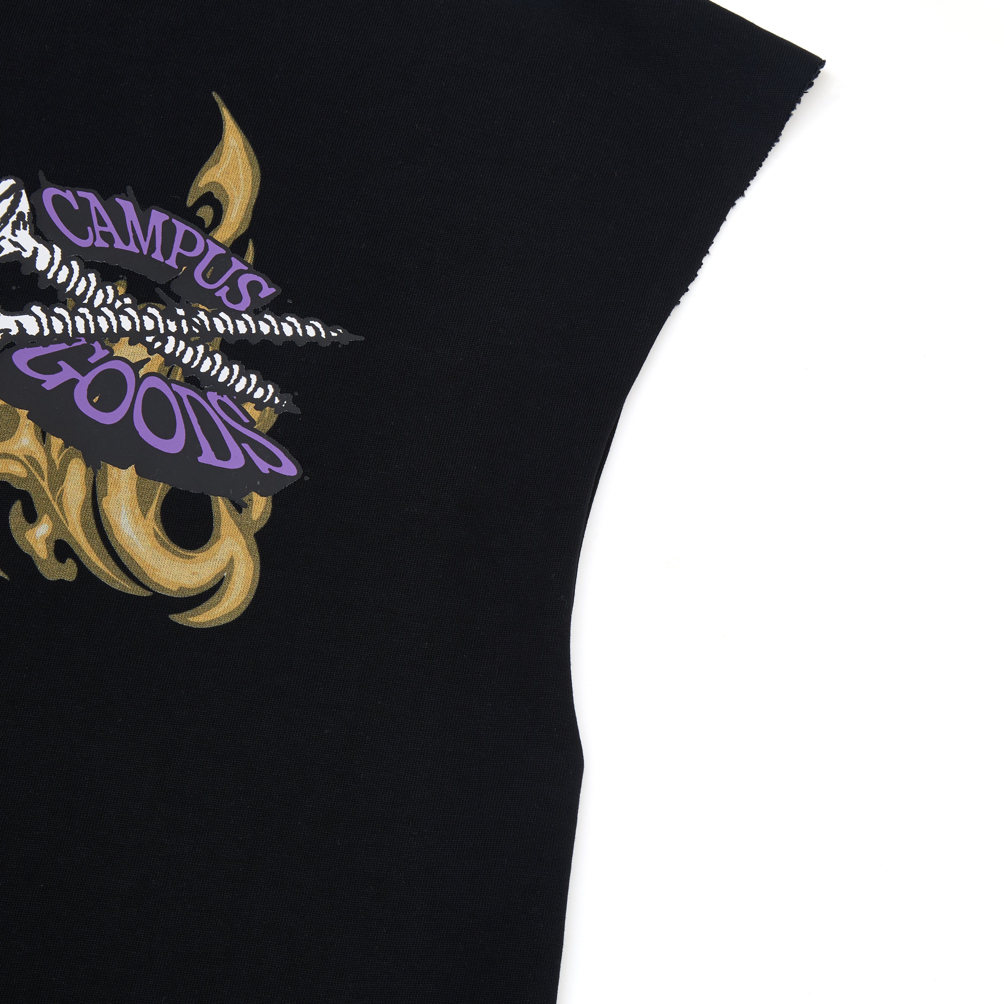 Screwed Cutoff Tee - Black