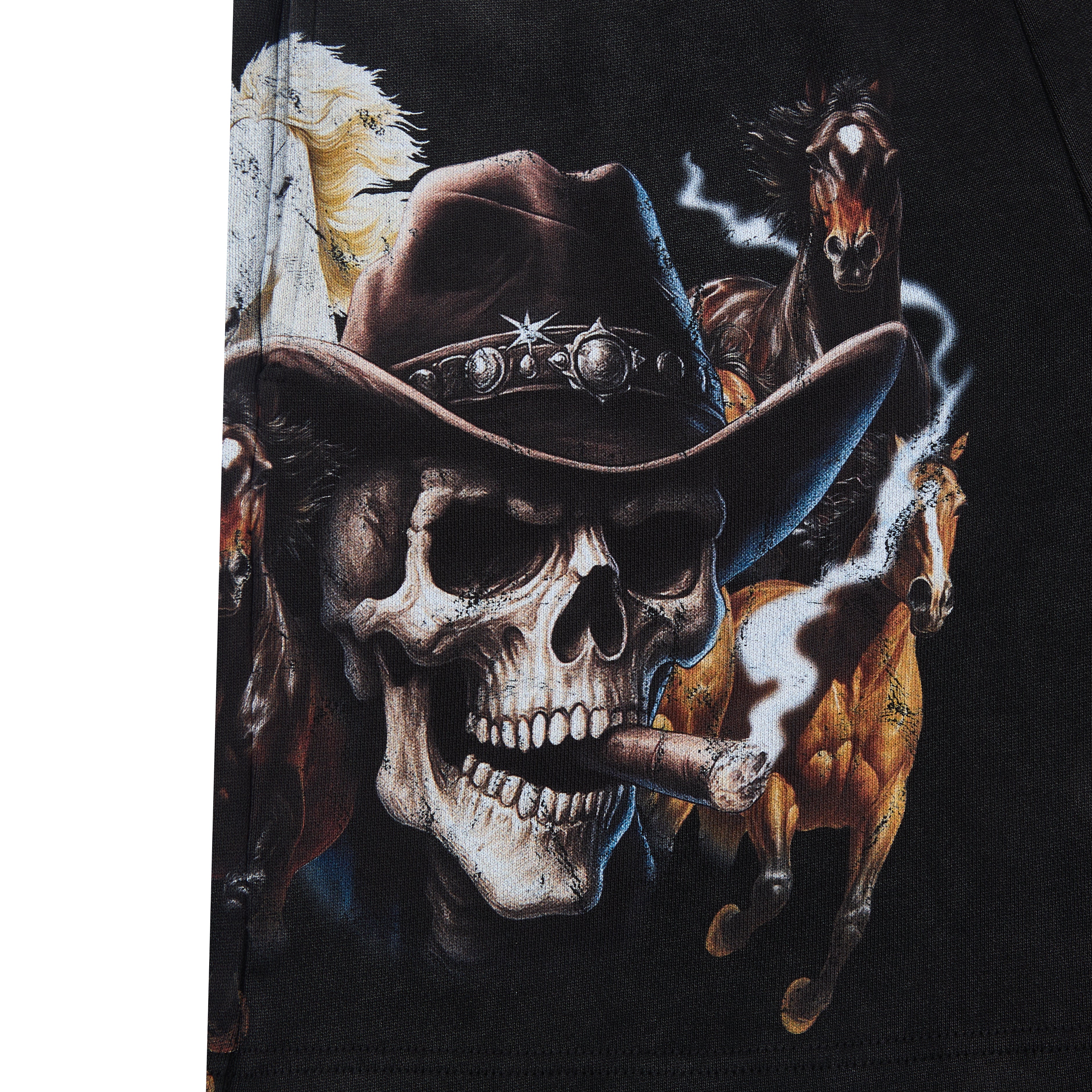 Ghost Rider Sweat Shorts - Black