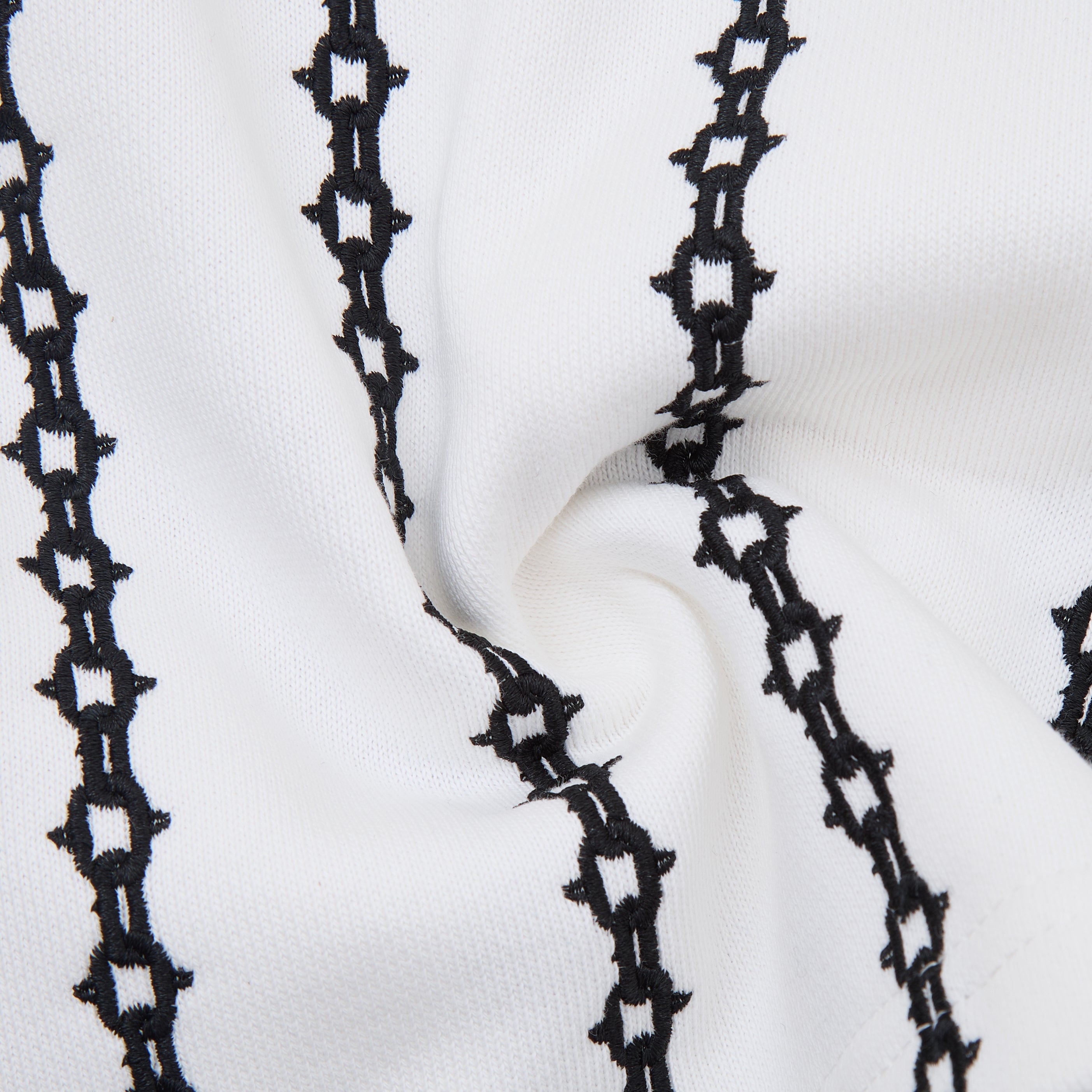 Chainstripe Embroidered Shorts