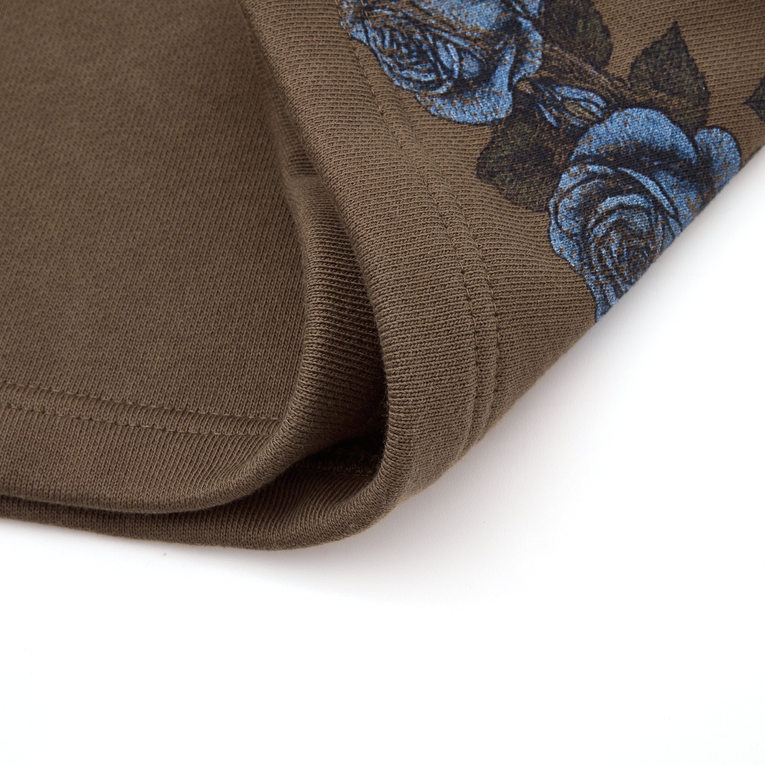 Burning Heart Sweat Shorts - Brown