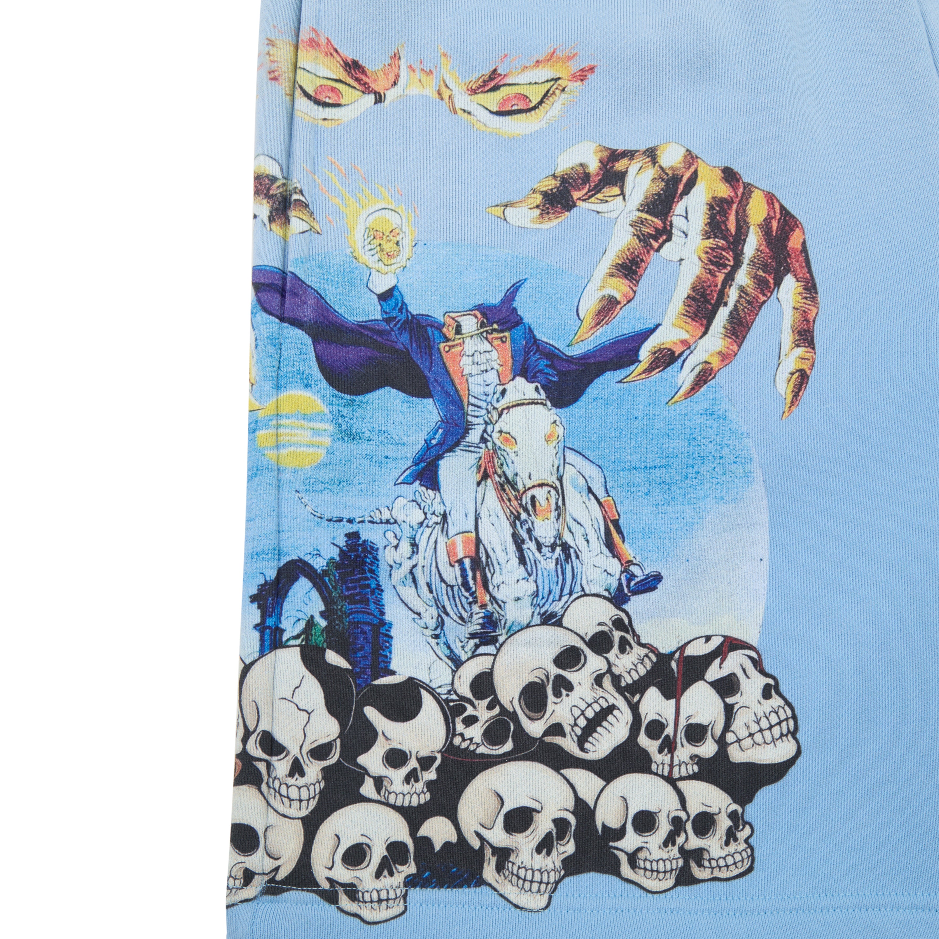 Bone Collector Sweat Shorts - Blue