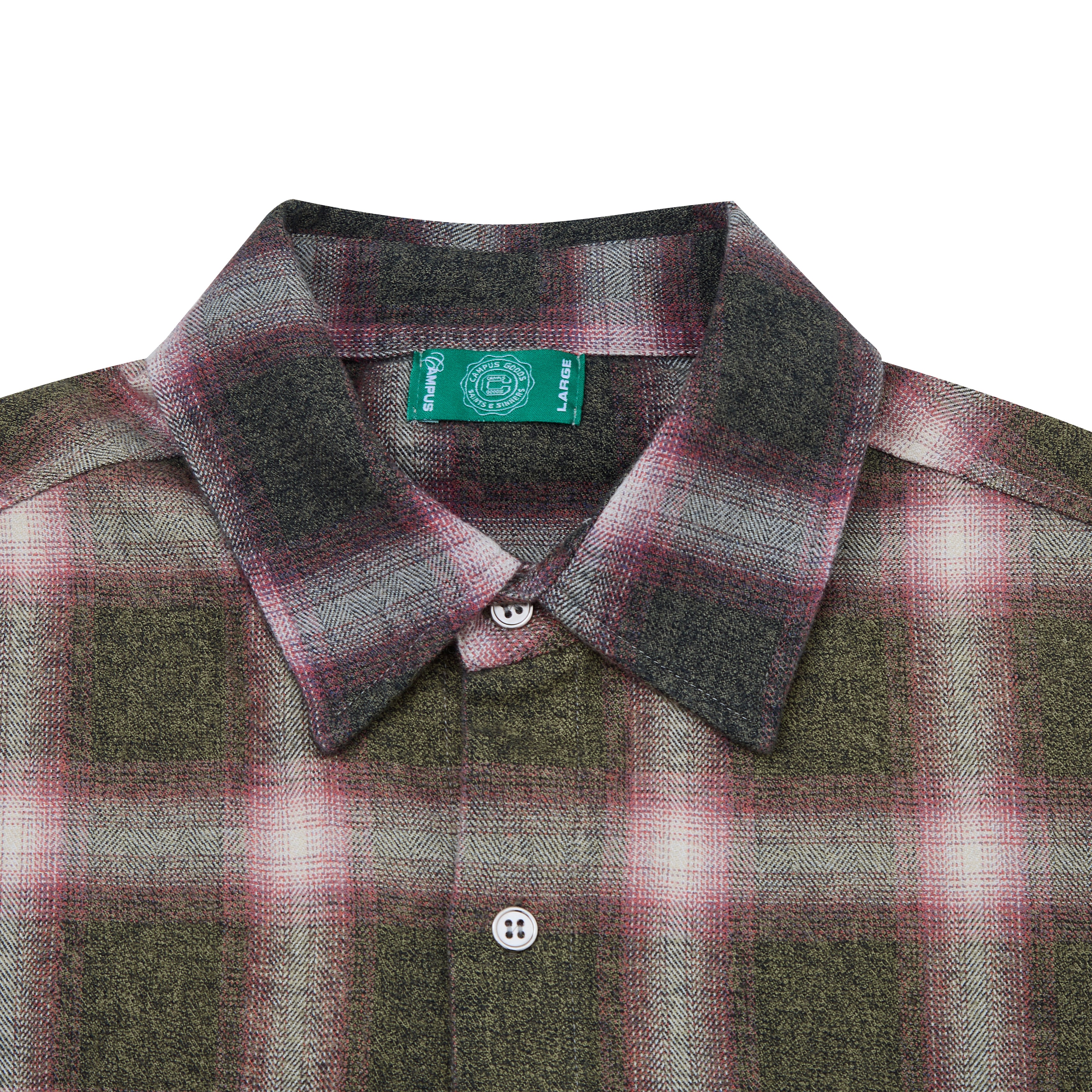 Saint Sun Fade Flannel - Olive