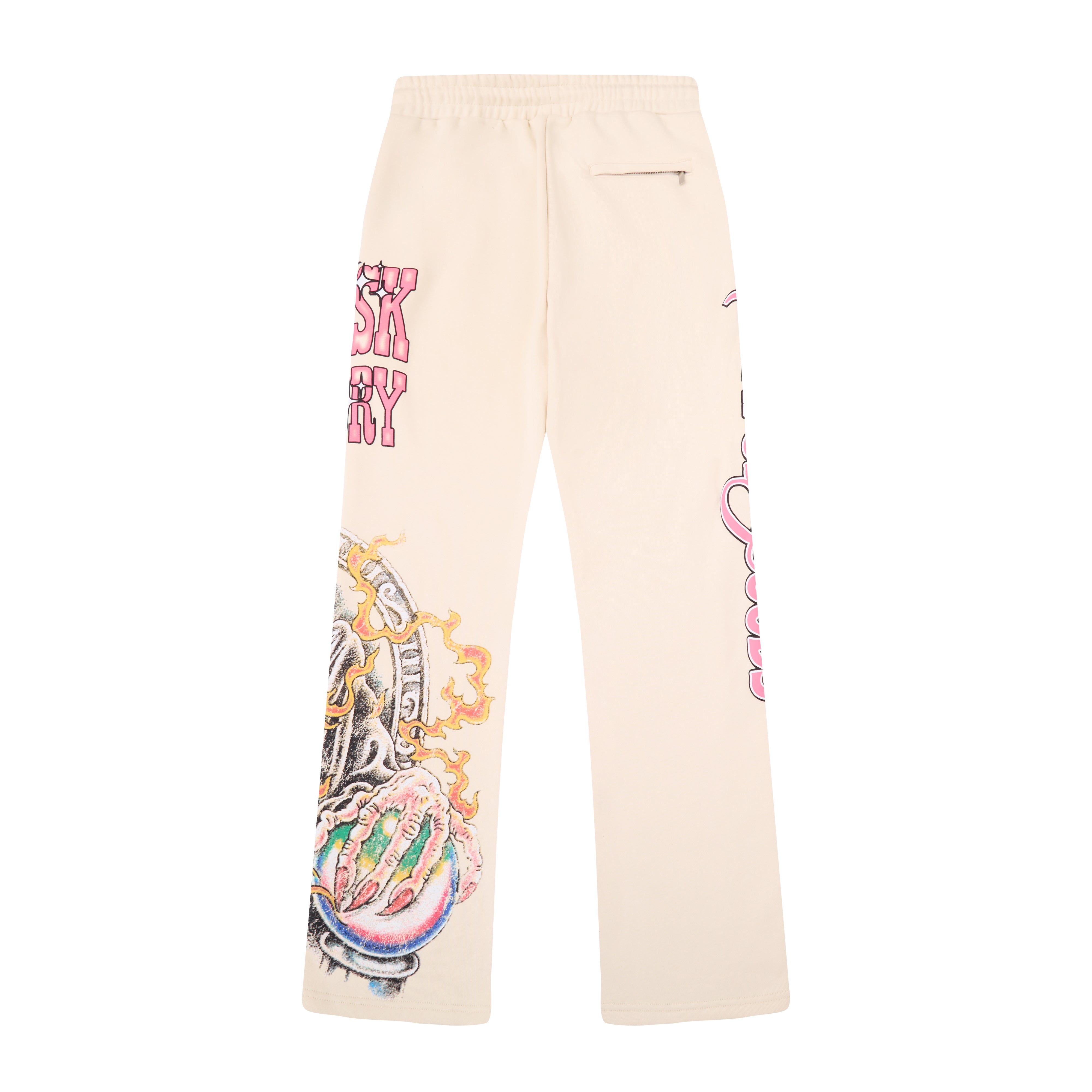 Stargazer Flare Sweatpants - Cream