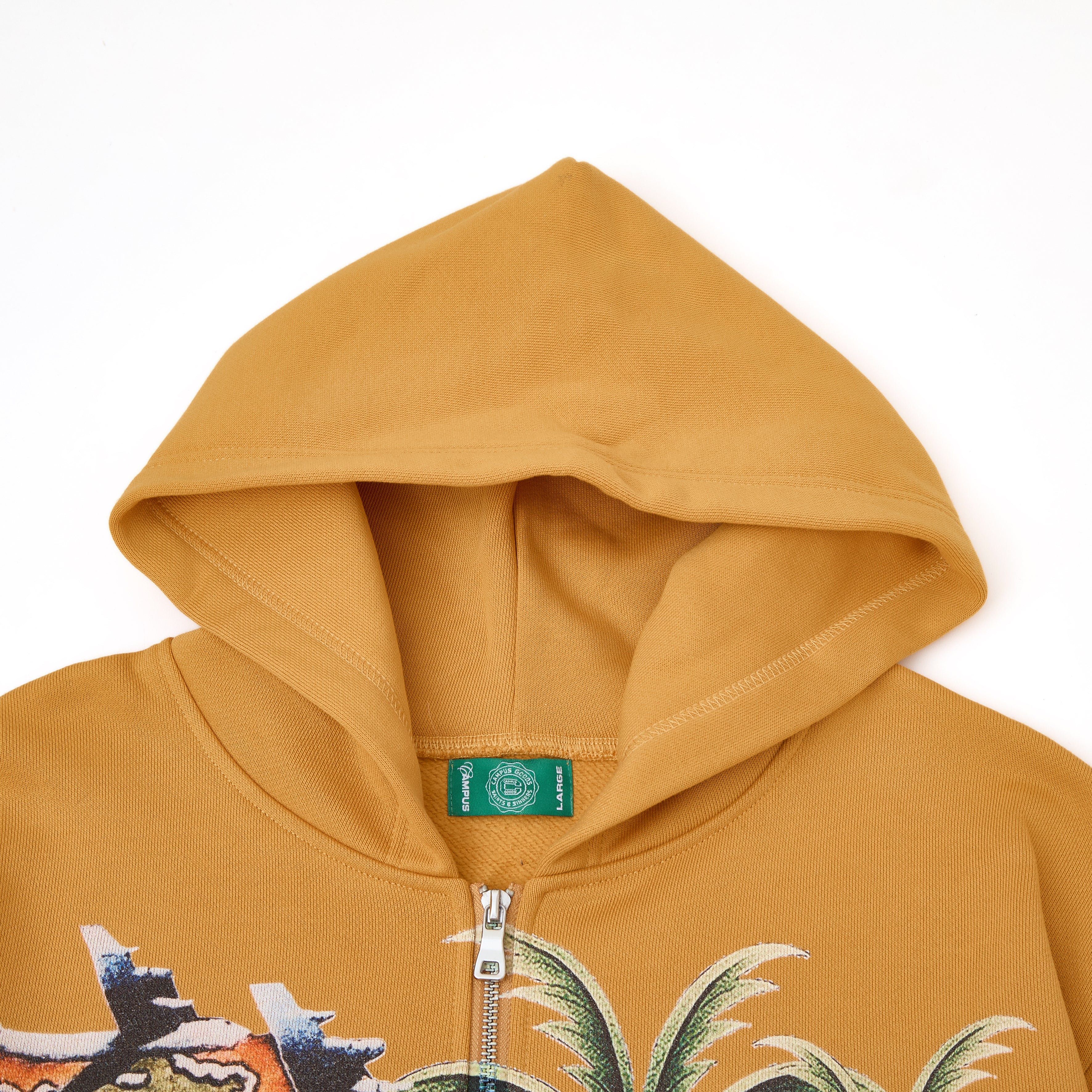 Peacekeeper Zip-Up Hoodie - Yellow