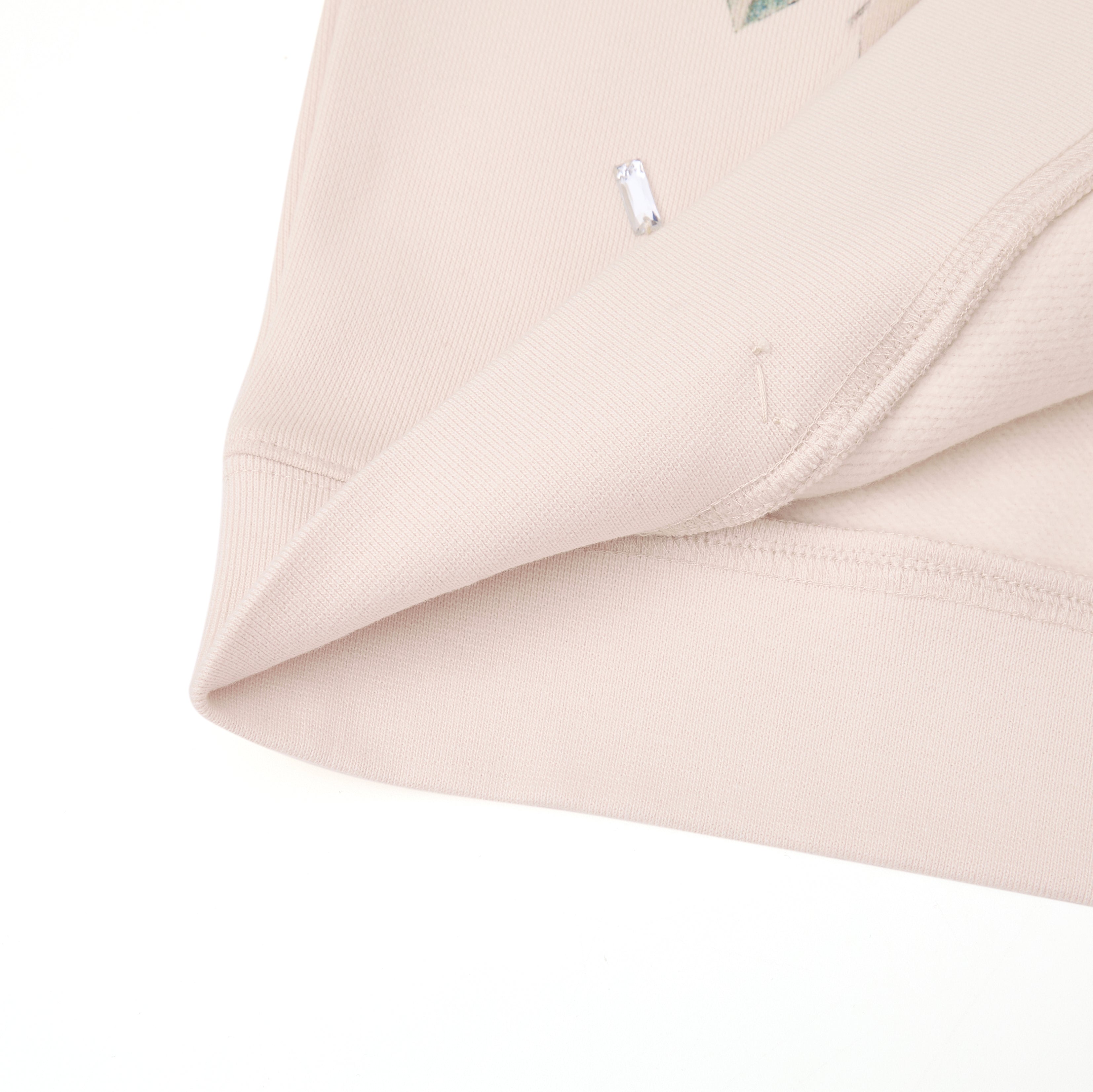 Crystal Mind Zip-Up Hoodie - Cream