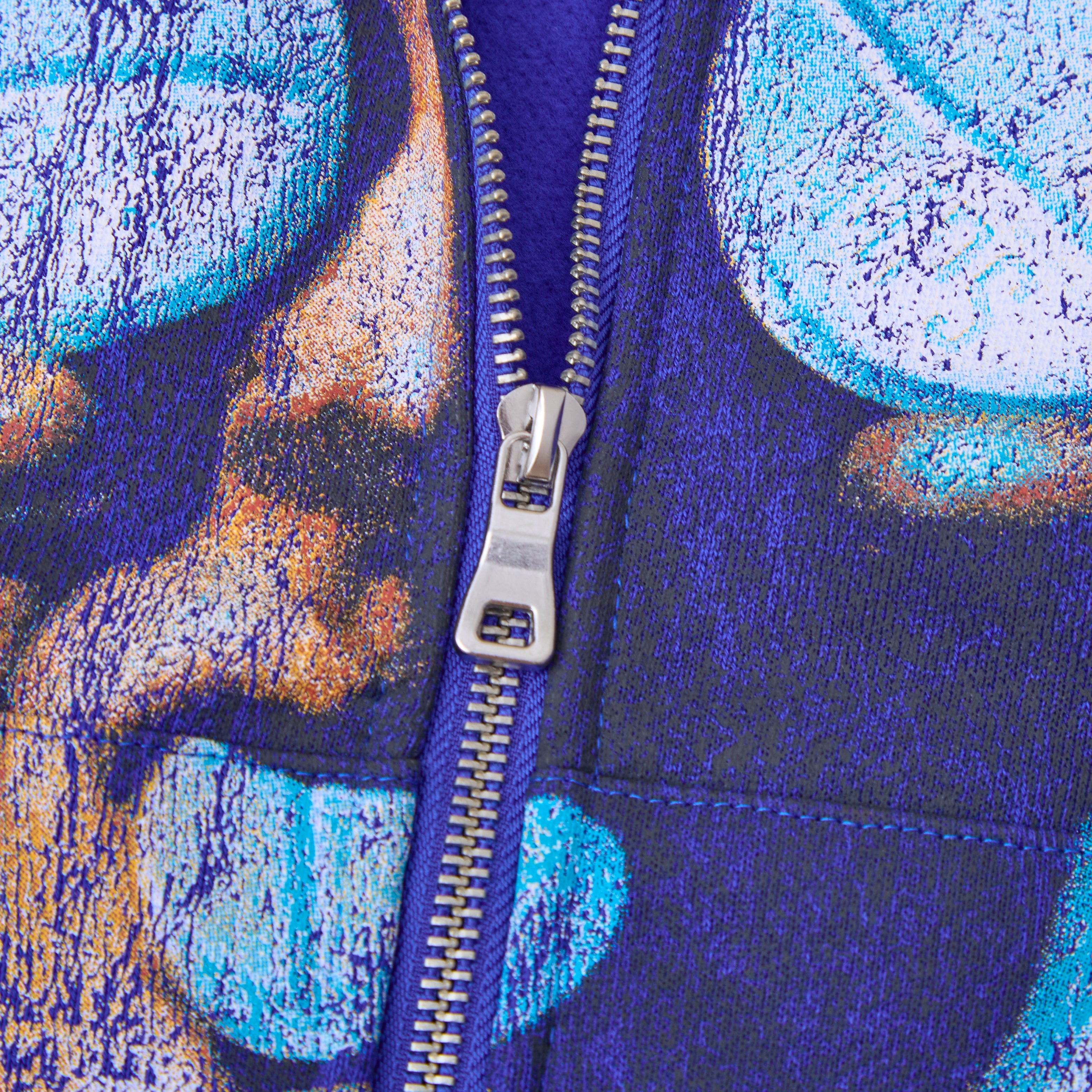 Bitter Dose Zip-Up Hoodie - Blue
