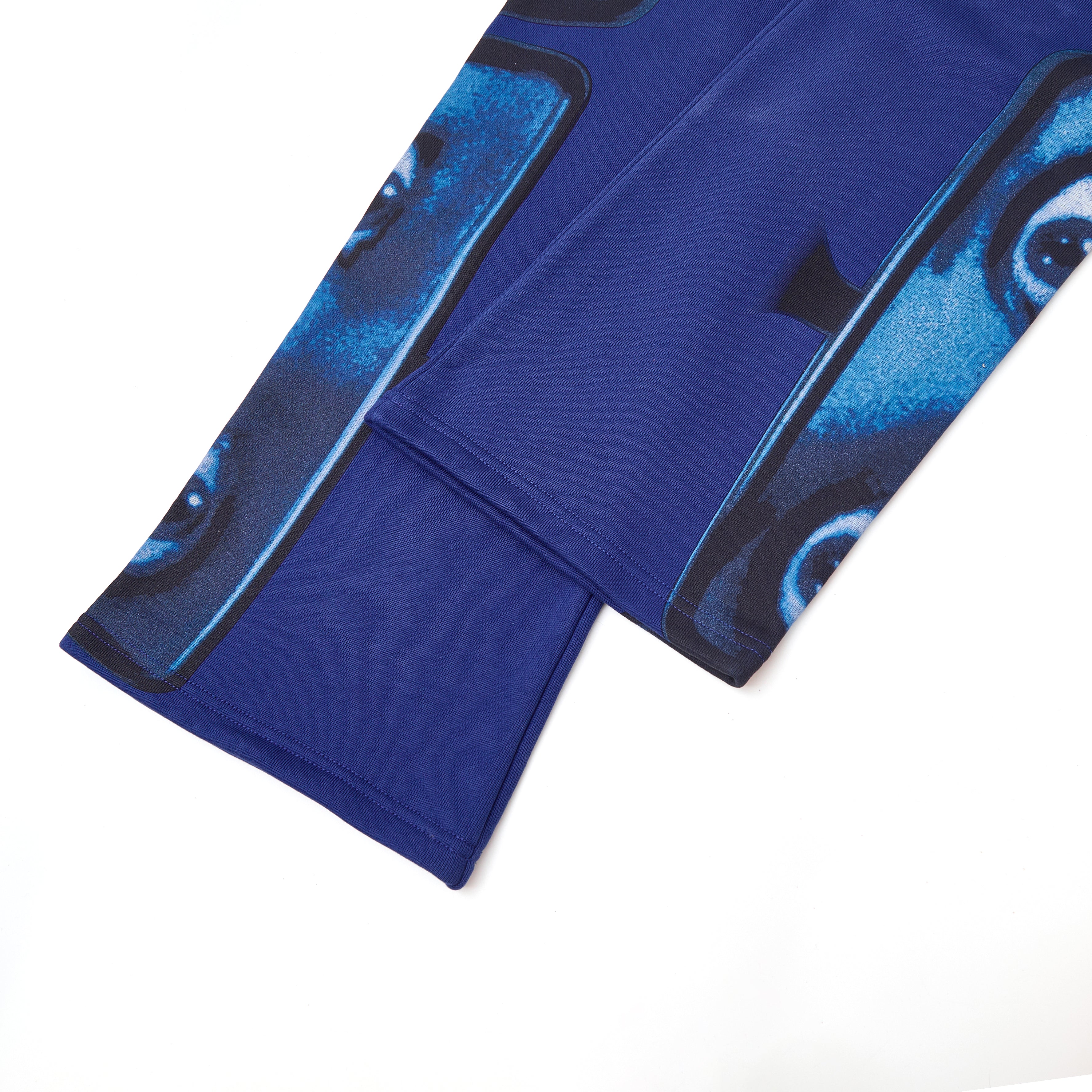 Rearview Horror Flare Sweatpants - Navy Blue