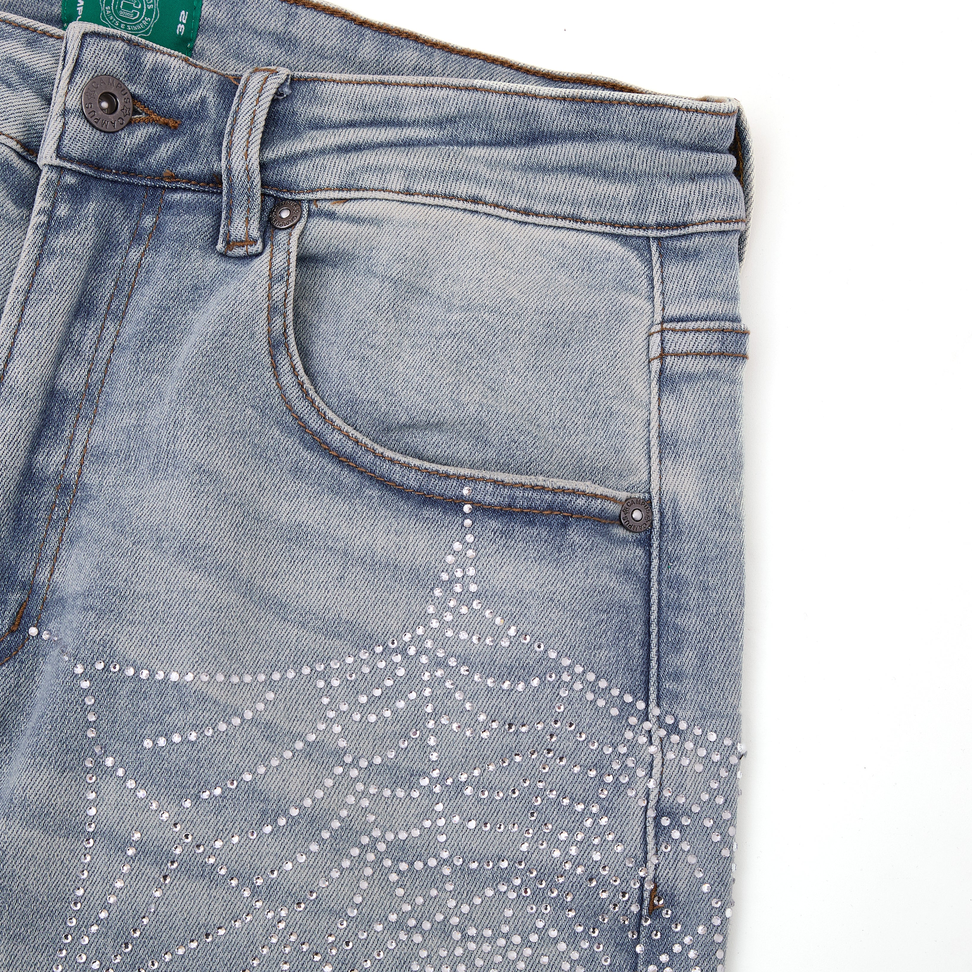 Broken Web Denim - Blue Wash – Campus Goods LA