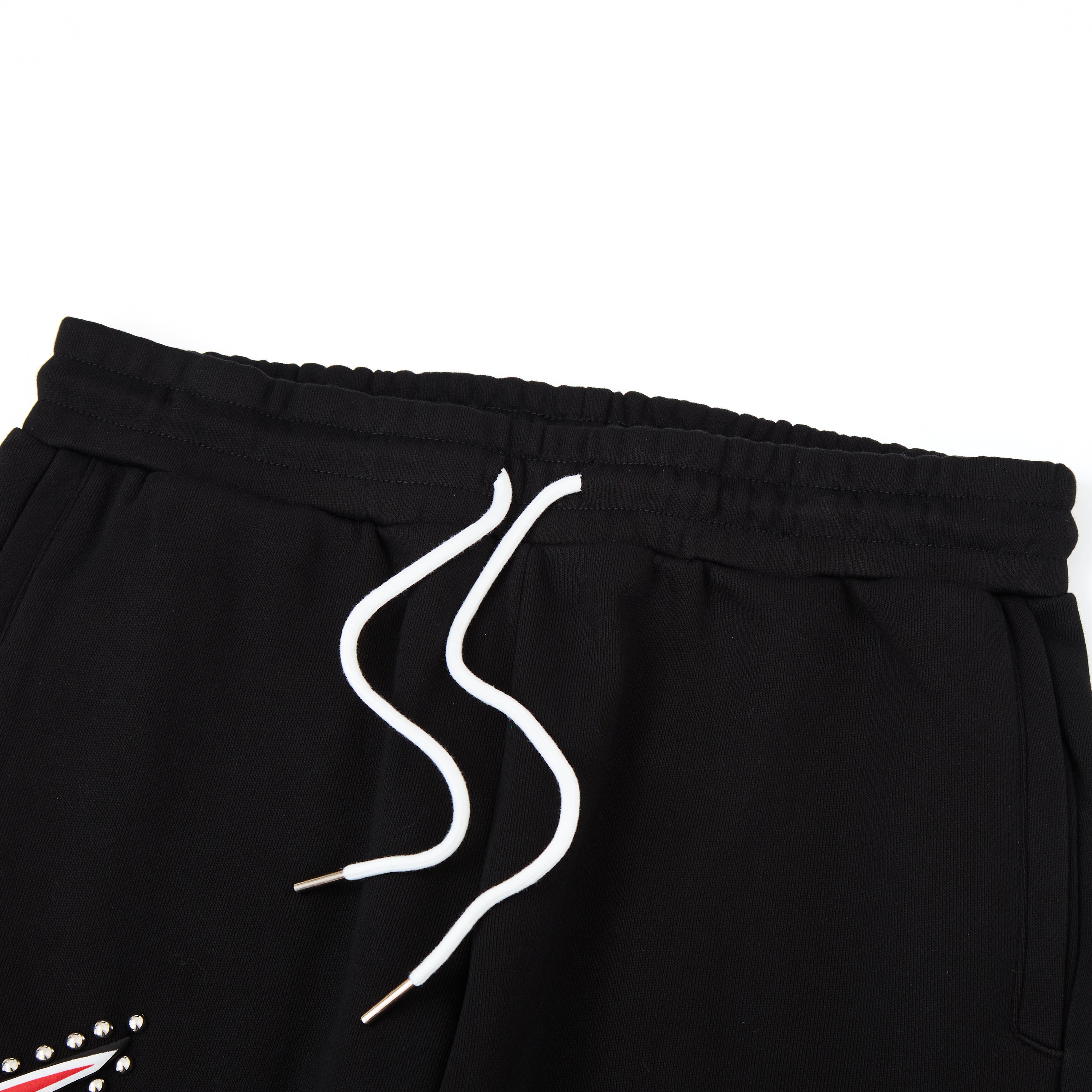 Misfit Studded Terry Flare Sweatpants (Black)