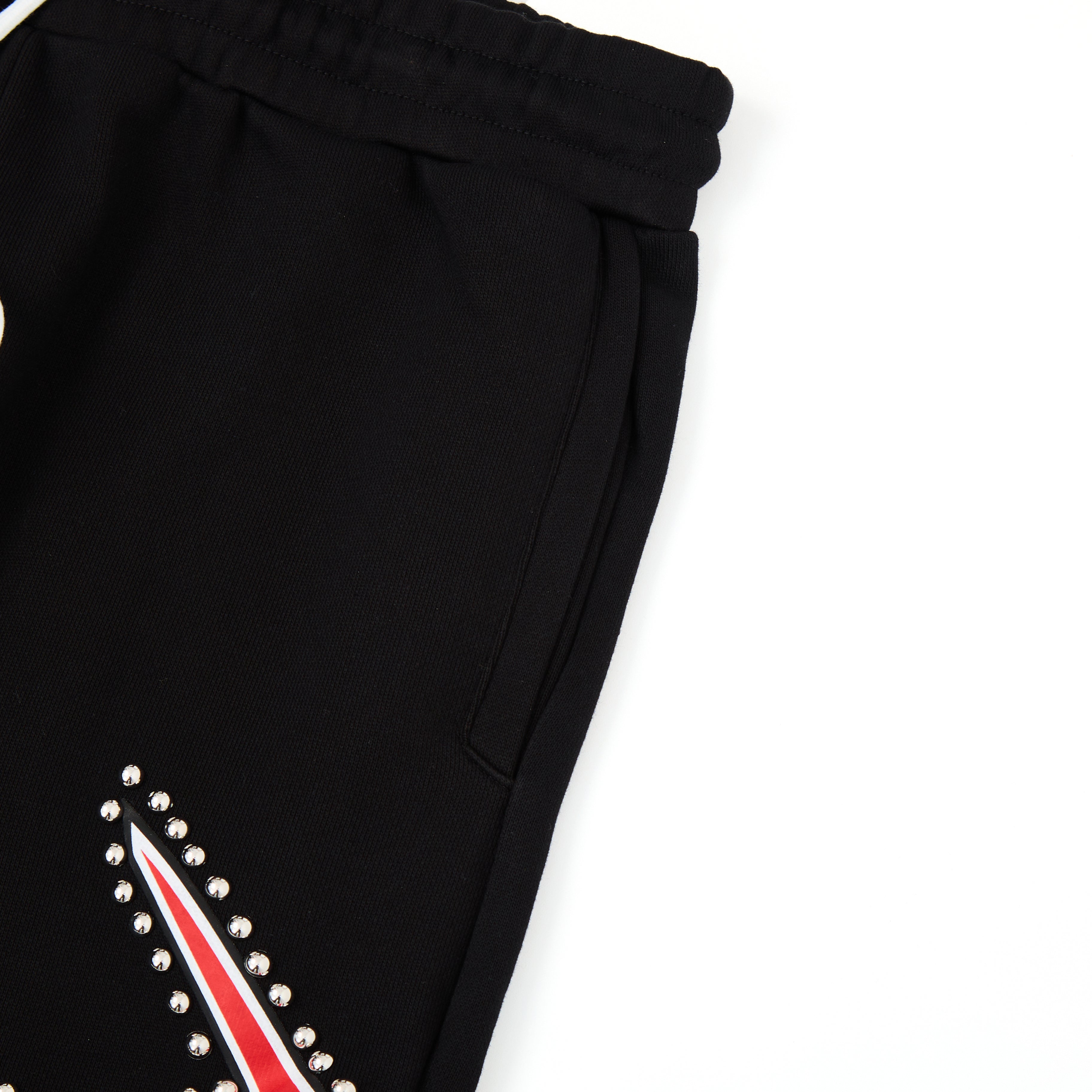 Misfit Studded Terry Flare Sweatpants (Black)