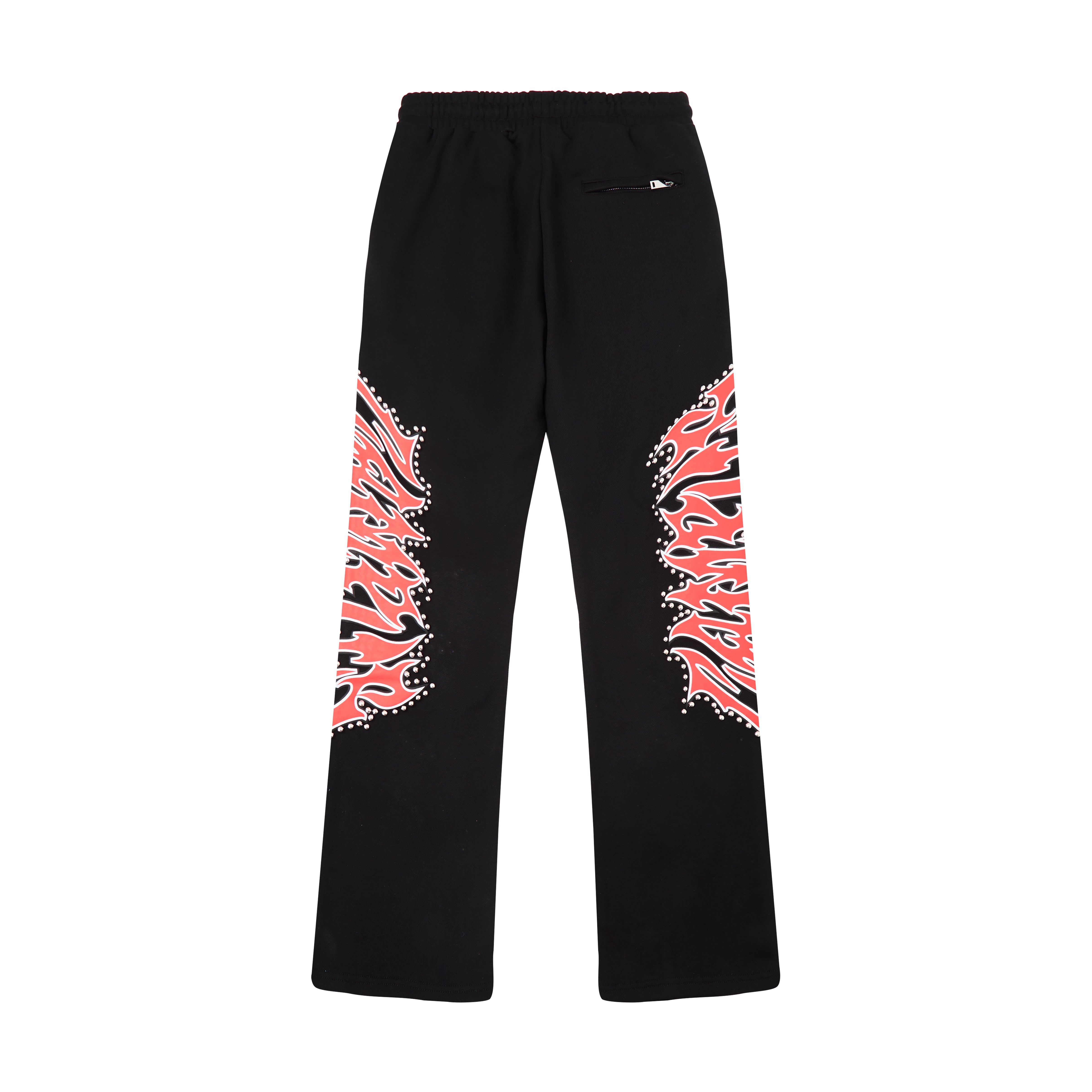 Misfit Studded Terry Flare Sweatpants (Black)