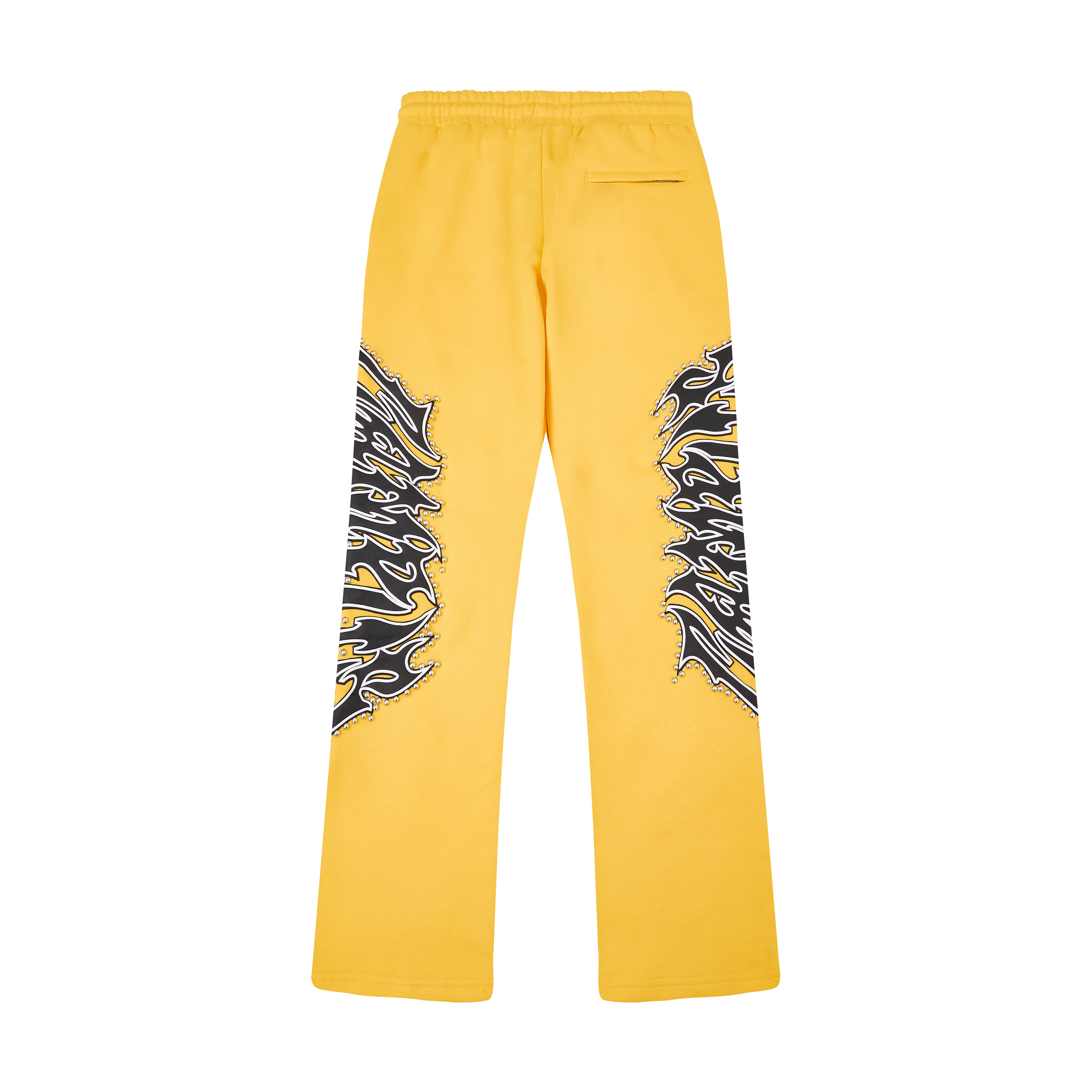 Misfit Stud Terry Flare Sweatpants (Yellow)
