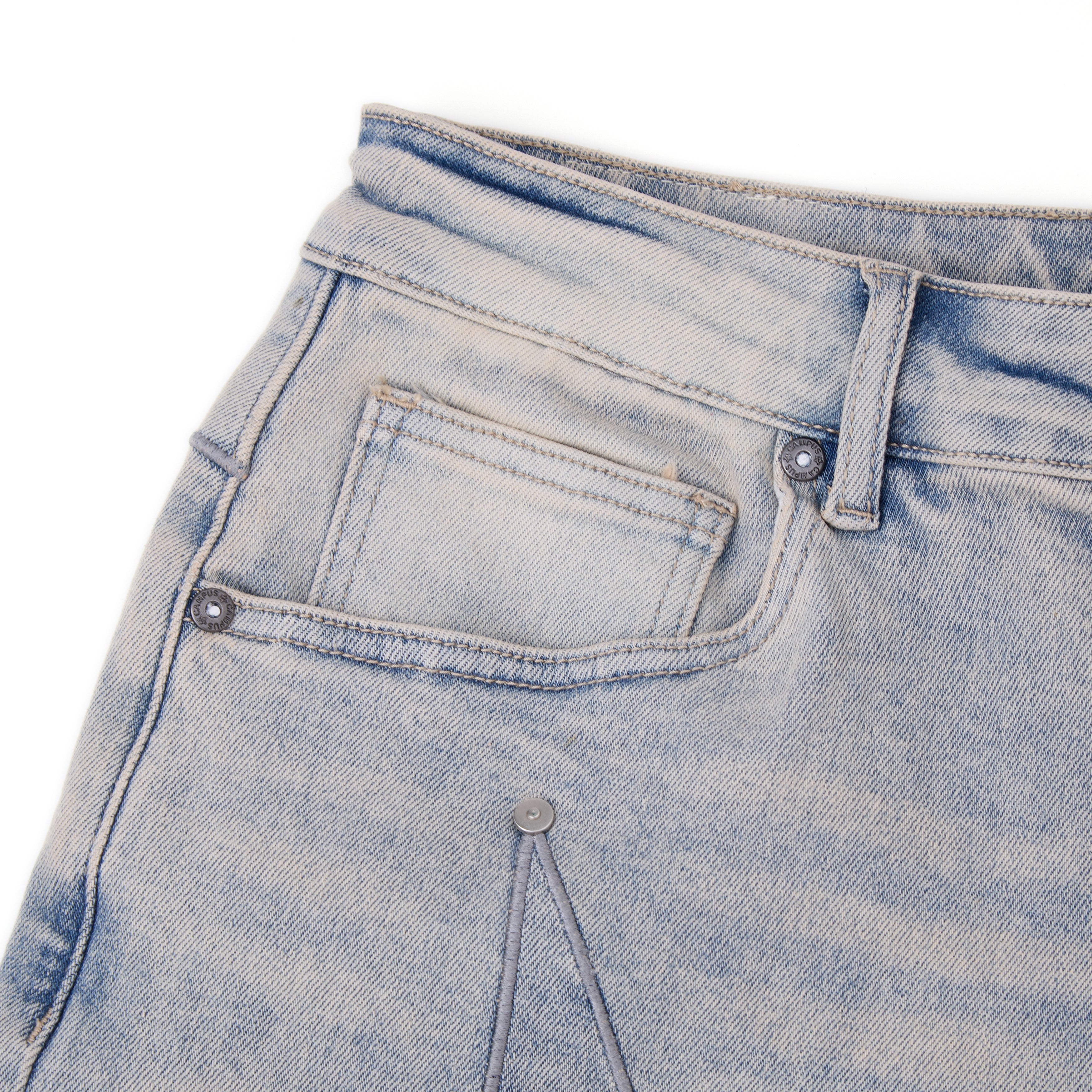 Tribal Jorts (Blue Wash)