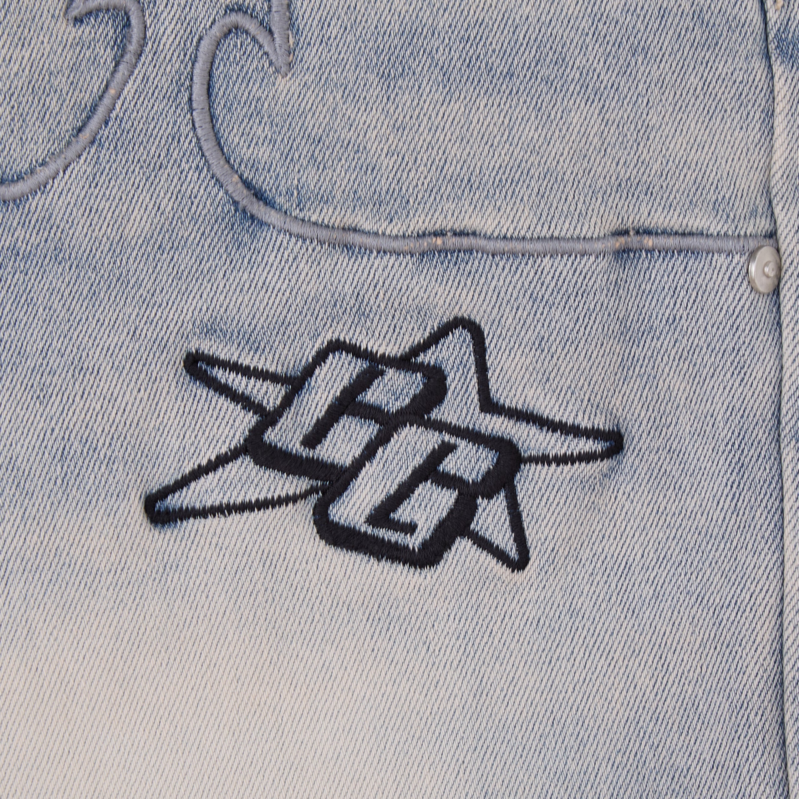 Tribal Jorts (Blue Wash)