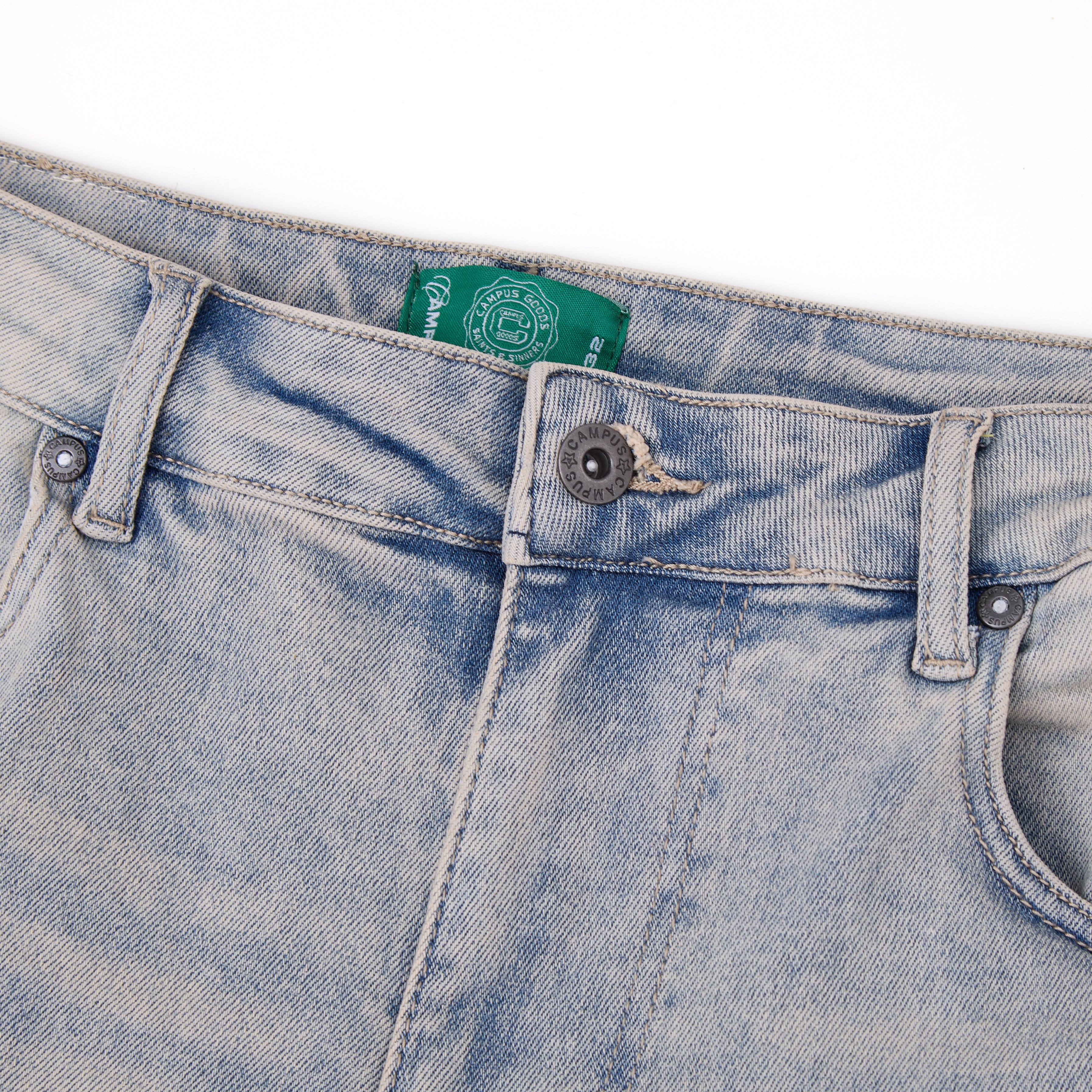 Tribal Jorts (Blue Wash)