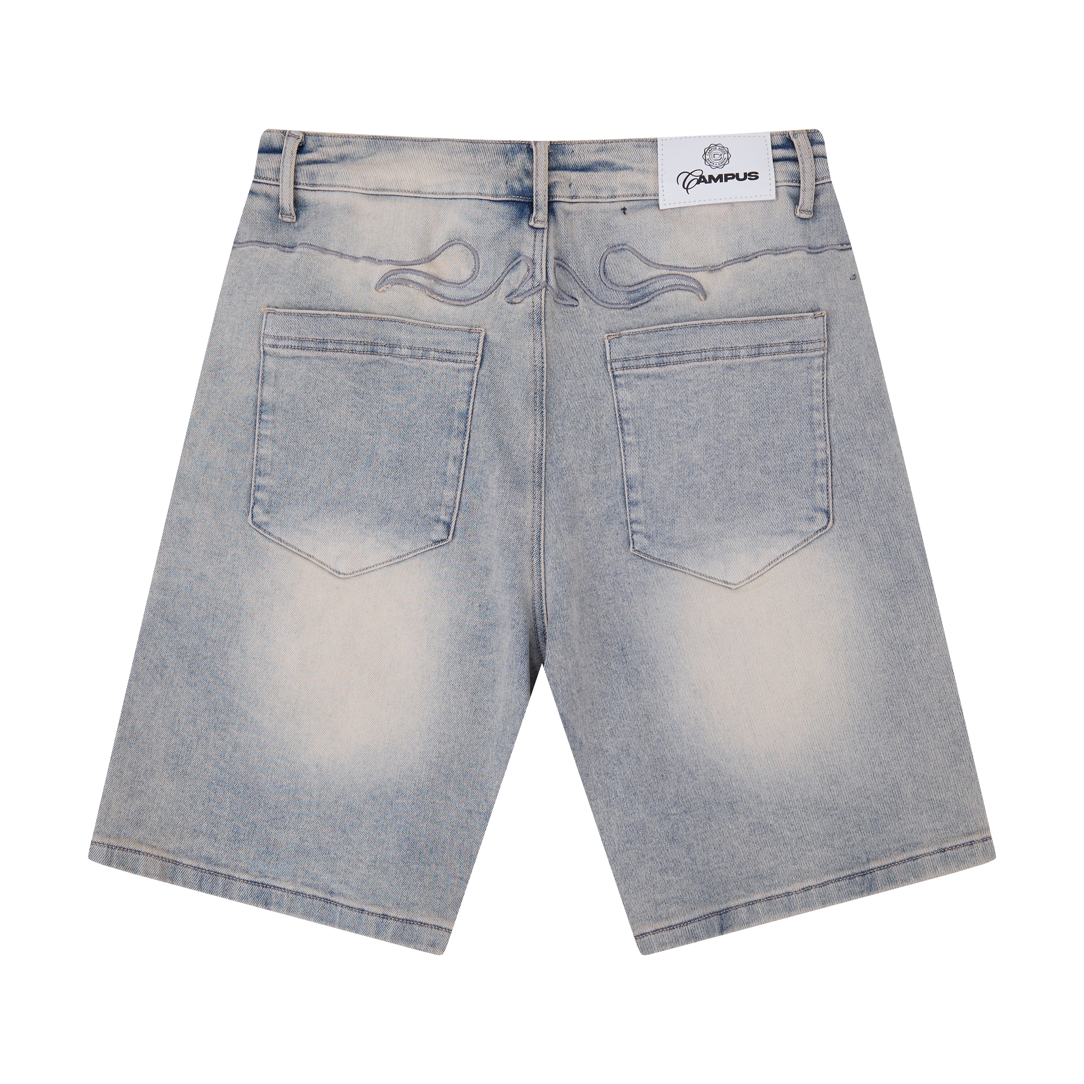 Tribal Jorts (Blue Wash)