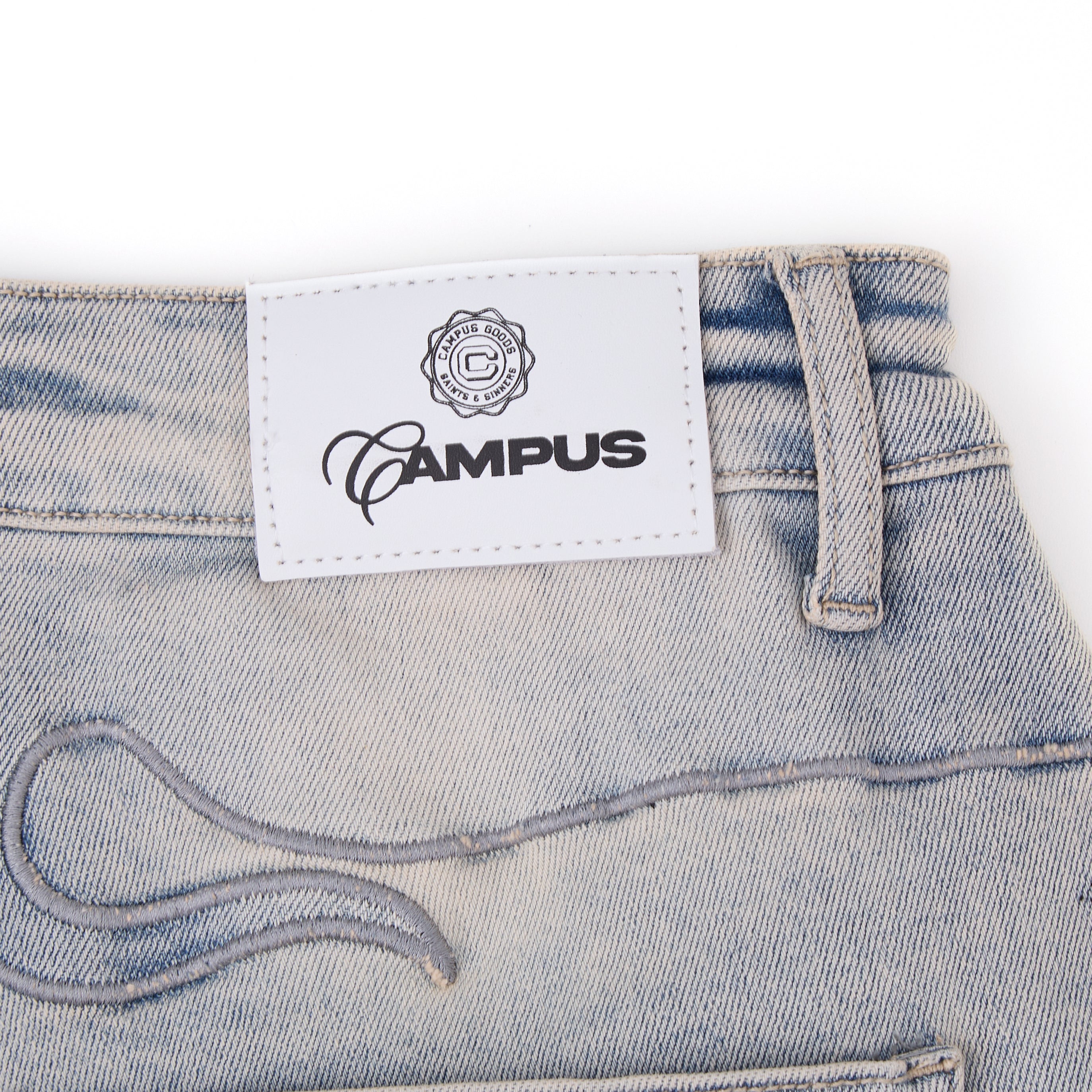 Tribal Jorts (Blue Wash)