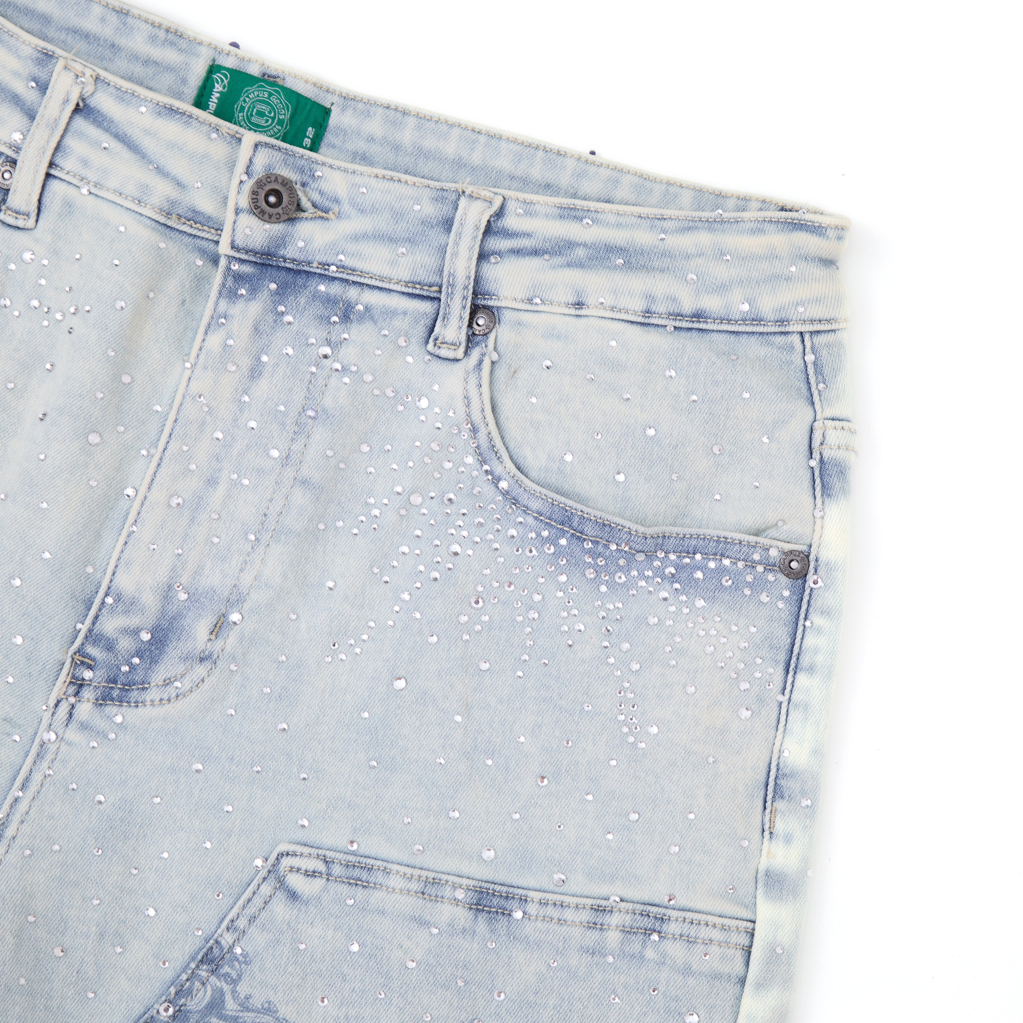 Kingdom Jorts (Blue Wash)