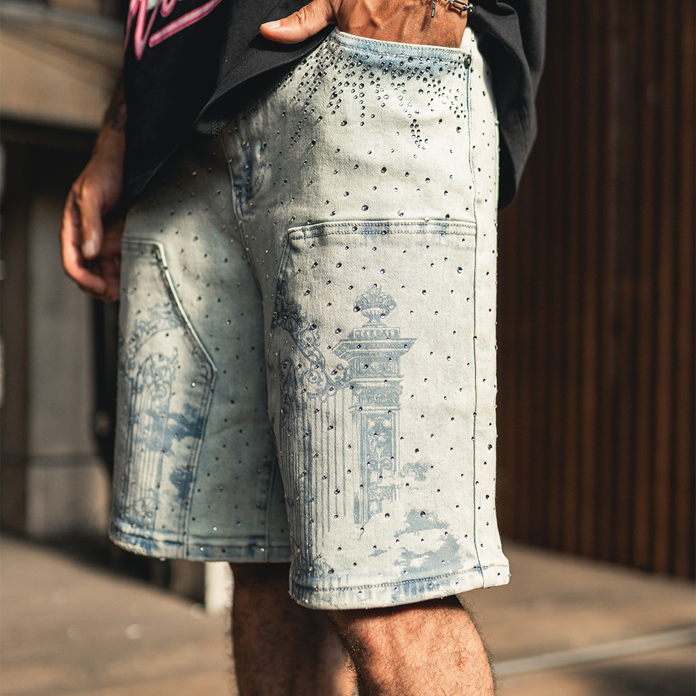 Kingdom Jorts (Blue Wash)